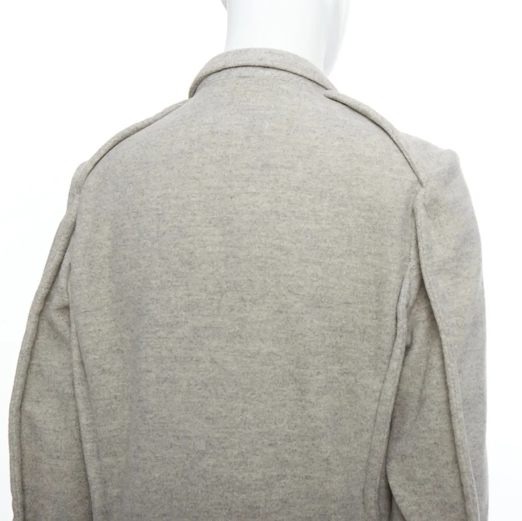 Comme Des Garcons Evergreen Wool Blazer Grey Wool Never worn - Back View