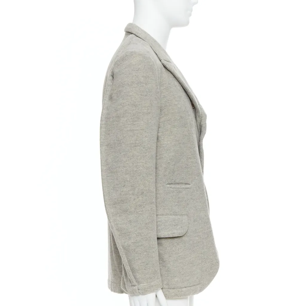 Comme Des Garcons Evergreen Wool Blazer Grey Wool Never worn - Model View