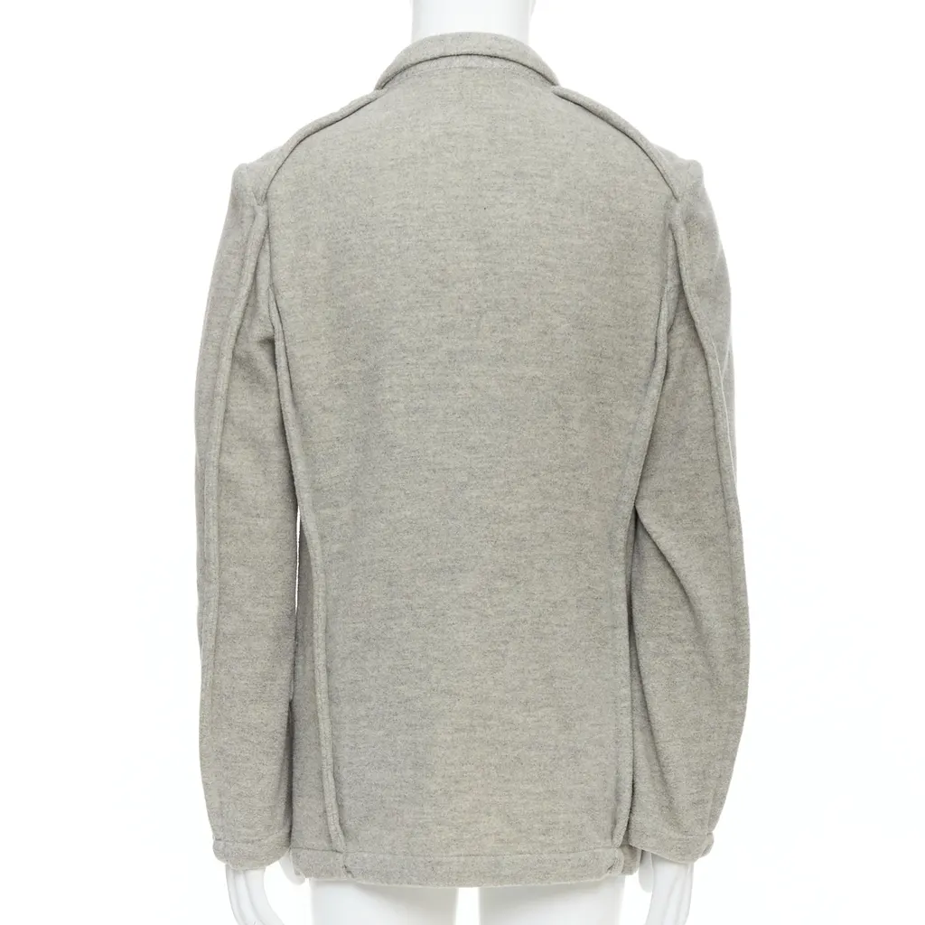 Comme Des Garcons Evergreen Wool Blazer Grey Wool Never worn - Box View