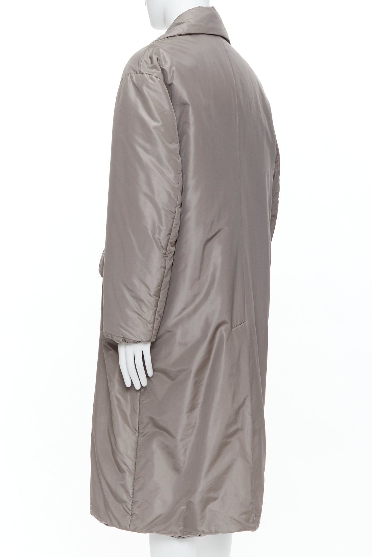 Versace Grey Padded Gold Coat - Detail 1