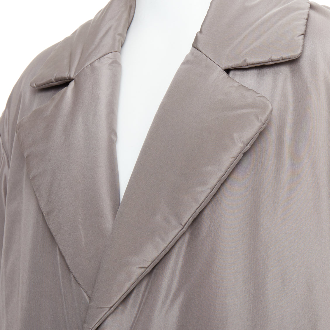 Versace Grey Padded Gold Coat - Detail 2