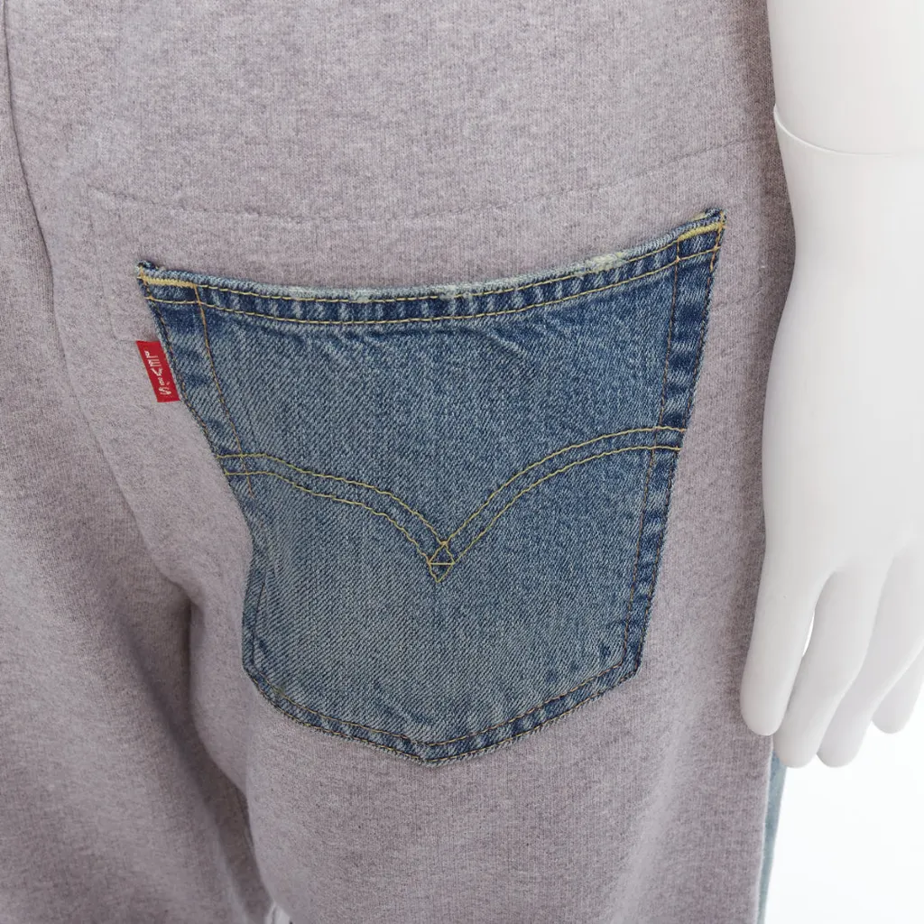 Junya Watanabe Patch Joggers Blue Cotton Never worn - Back View
