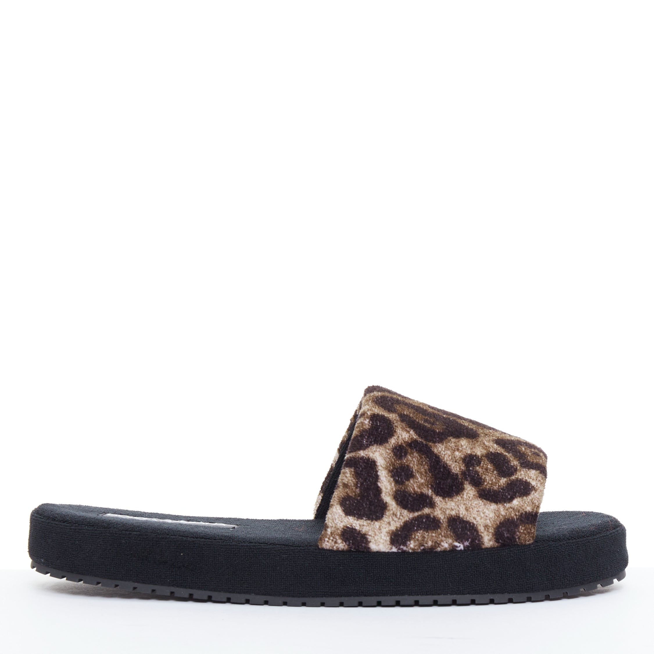 Dolce & Gabbana Leopard Foam Slides