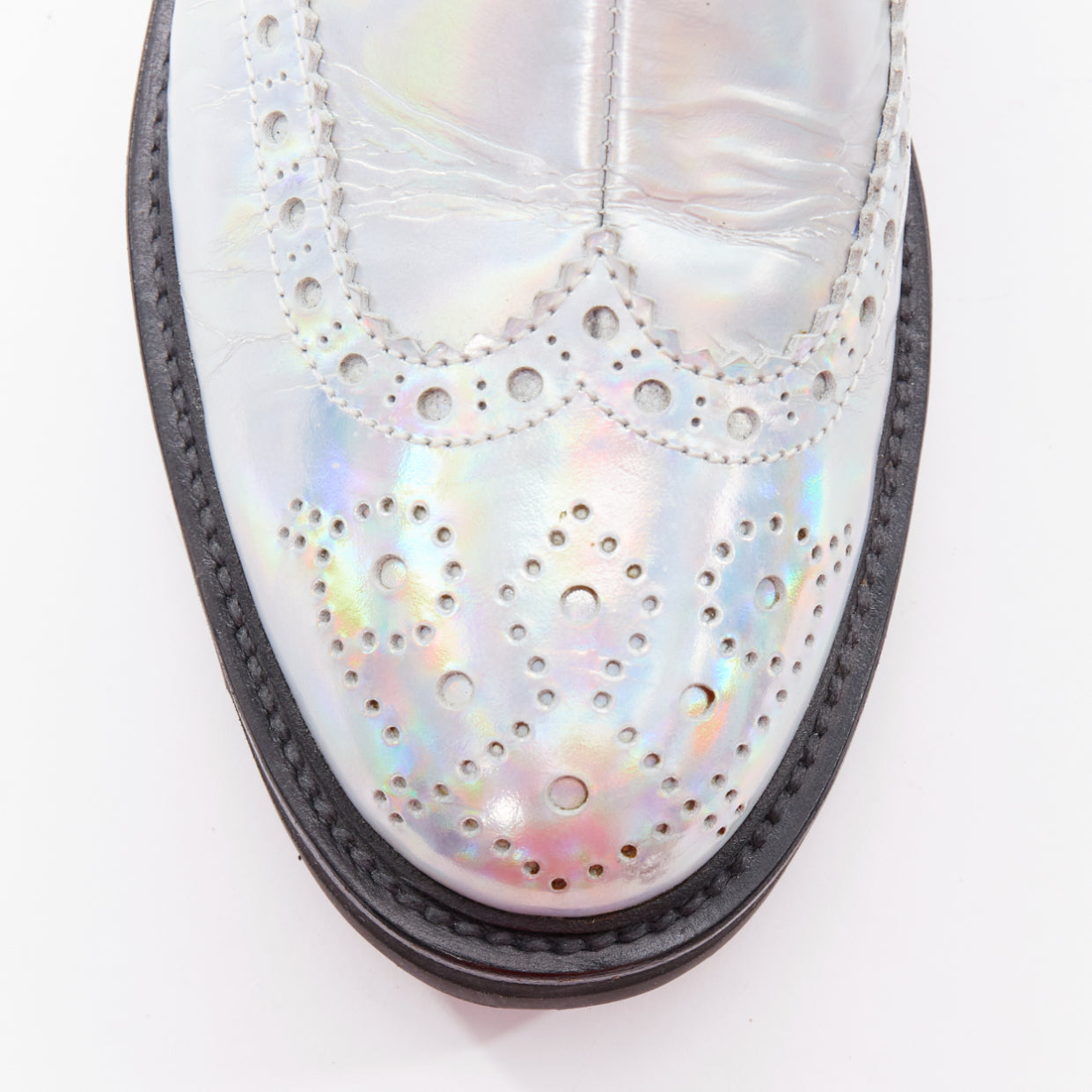 Juun.j Crystal Eyelet Tall Boots - Detail 1