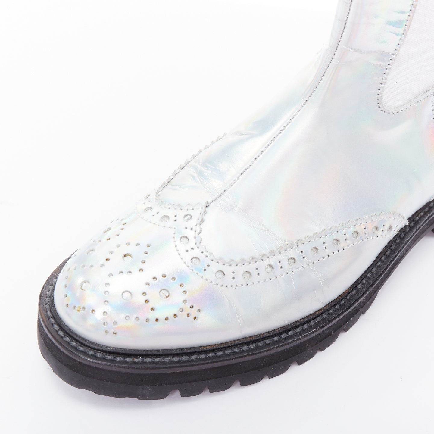 Juun.j Crystal Eyelet Tall Boots - Detail 2