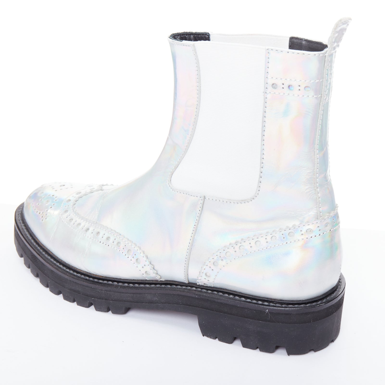 Juun.j Crystal Eyelet Tall Boots - Image 10