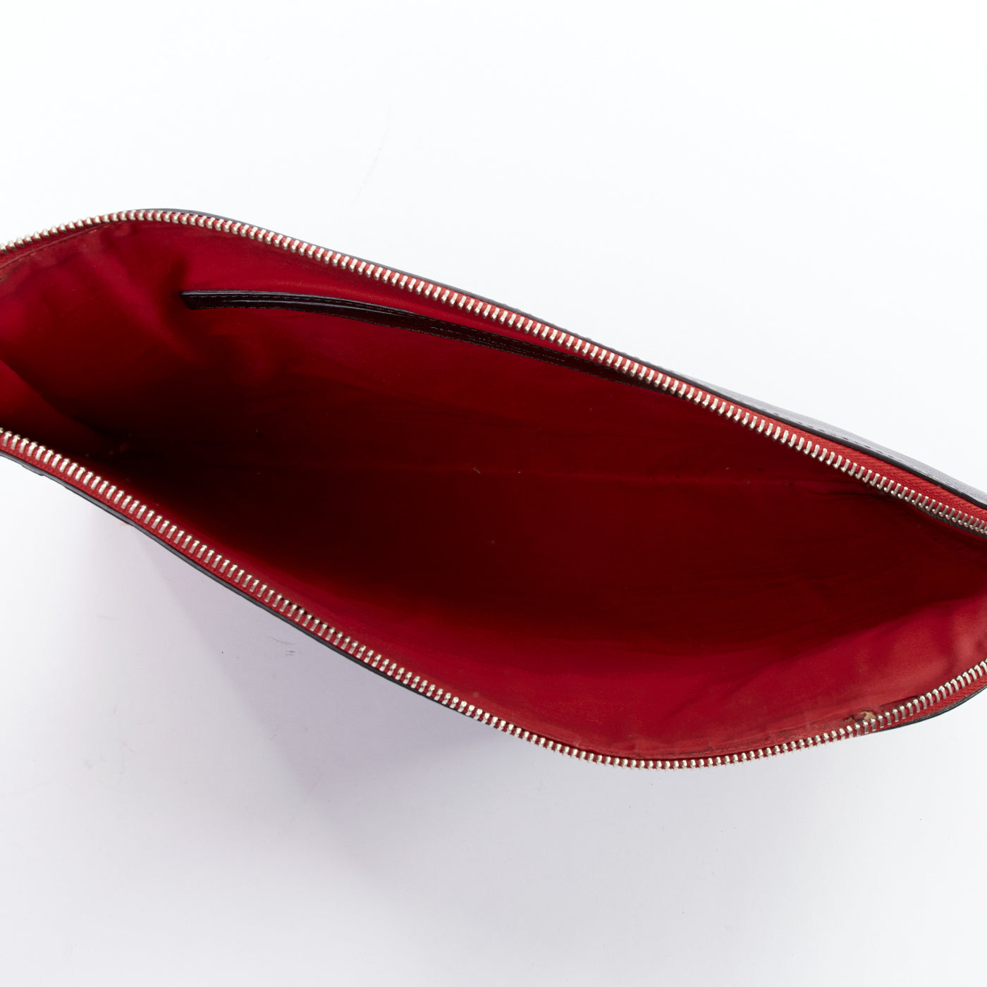 Alexander Mcqueen Shearling Wrist Strap Clutch - Image 10