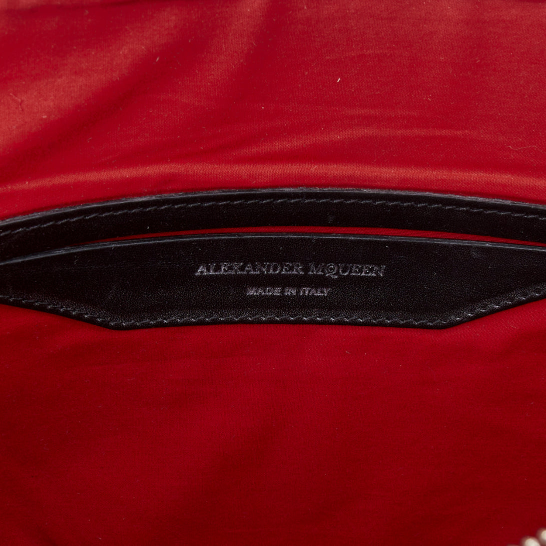 Alexander Mcqueen Shearling Wrist Strap Clutch - Image 11
