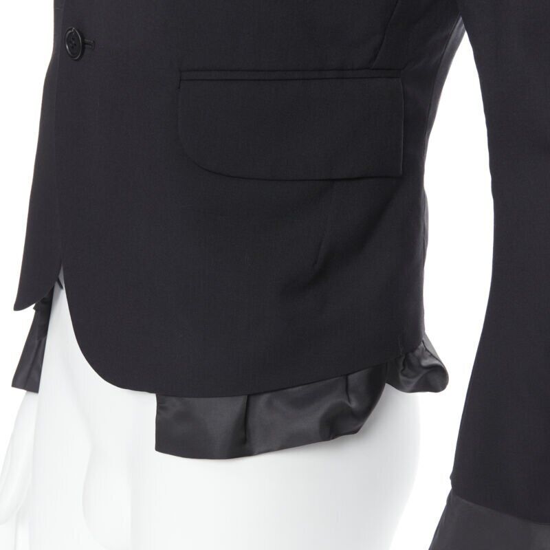 Christophe Nemeth Black Layered Blazer - Back view