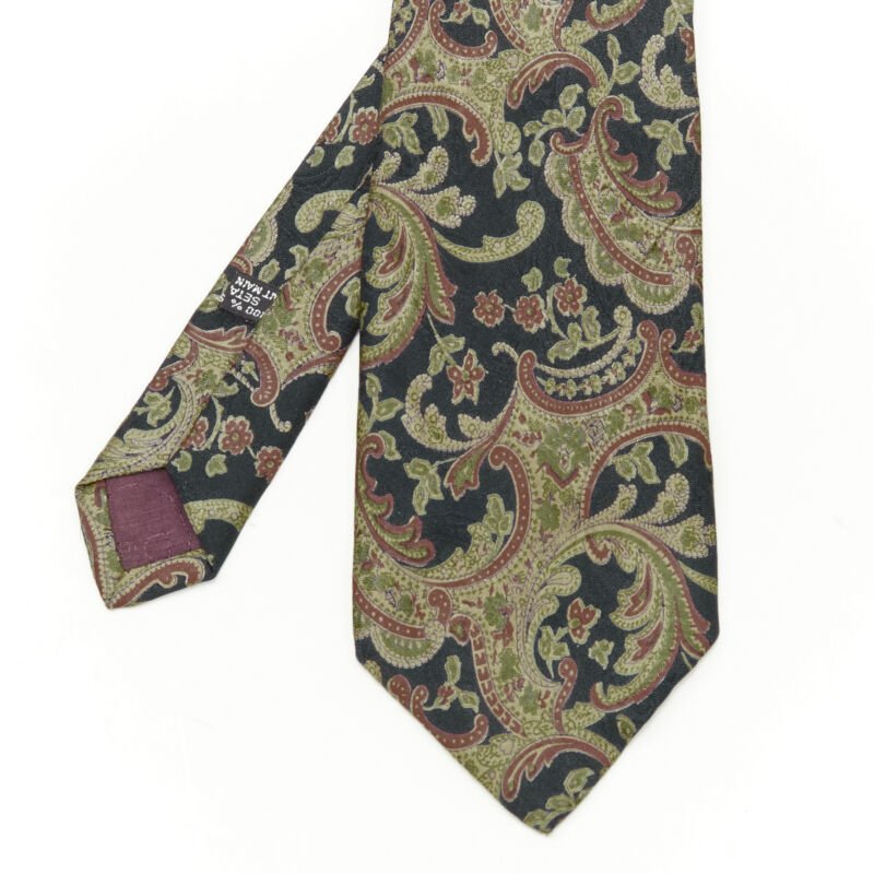 Christian Dior Paisley Print Tie