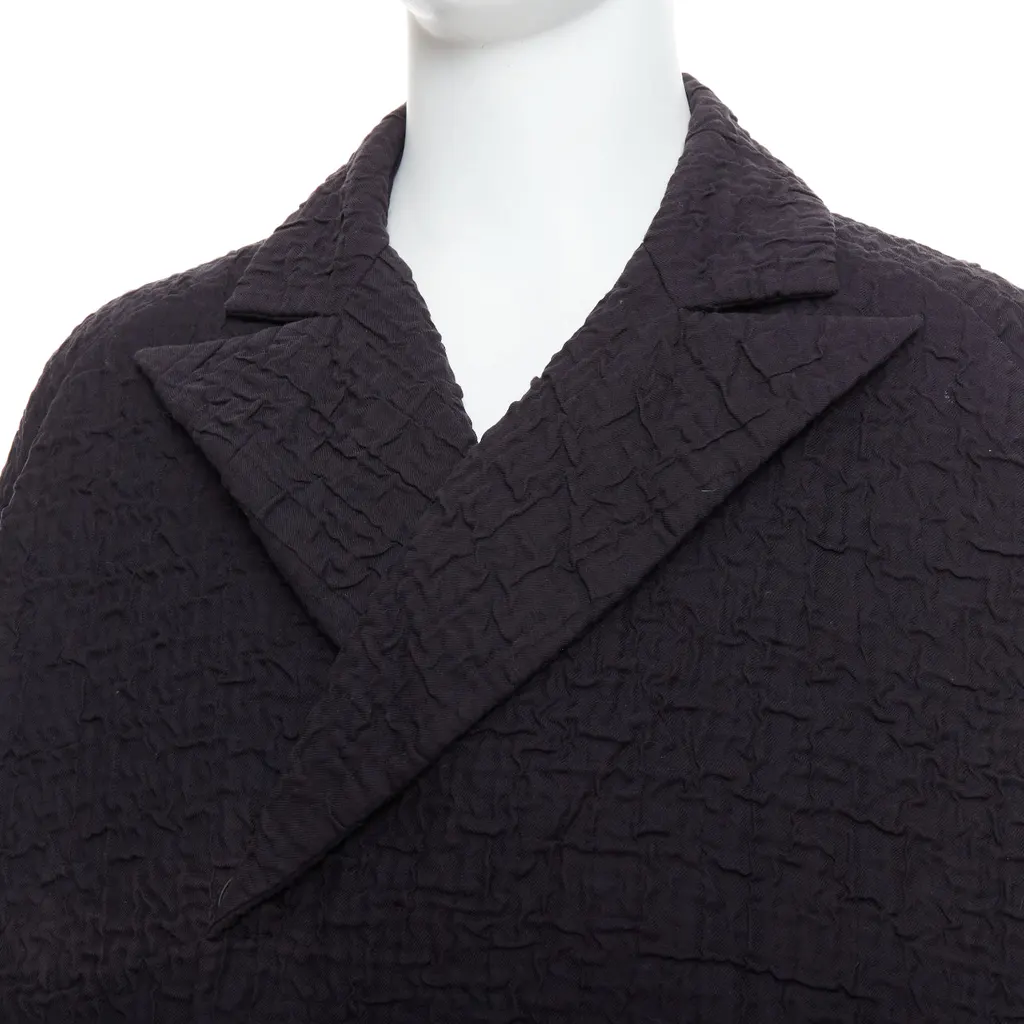 John Rocha Black Flare Raglan Coat Black Fair - Back View