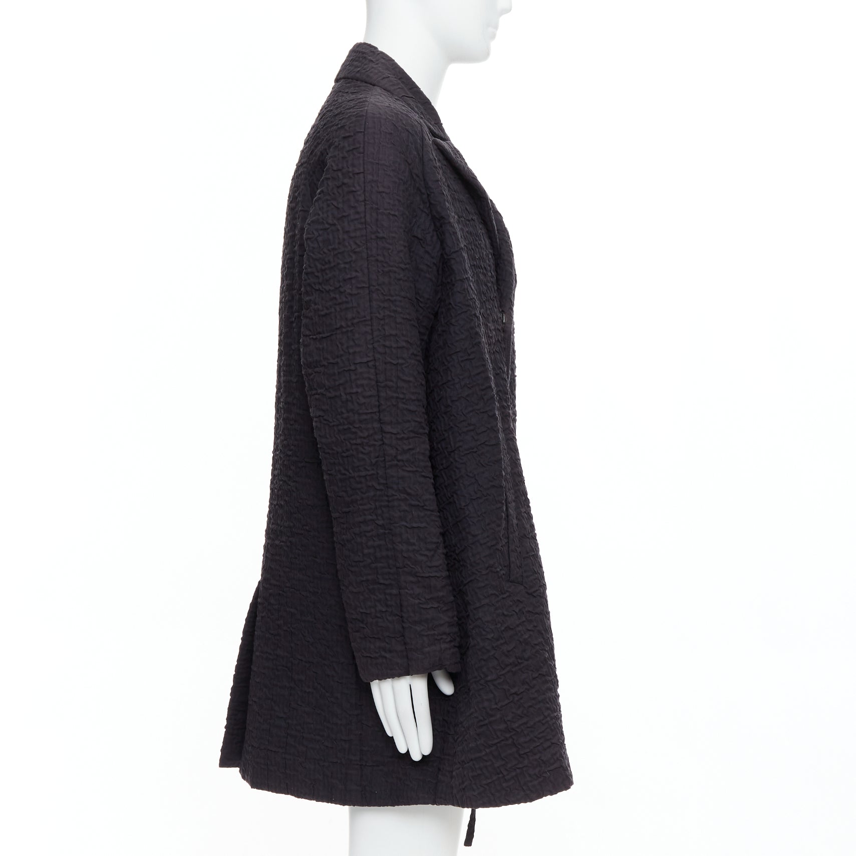 John Rocha Black Flare Raglan Coat - 4