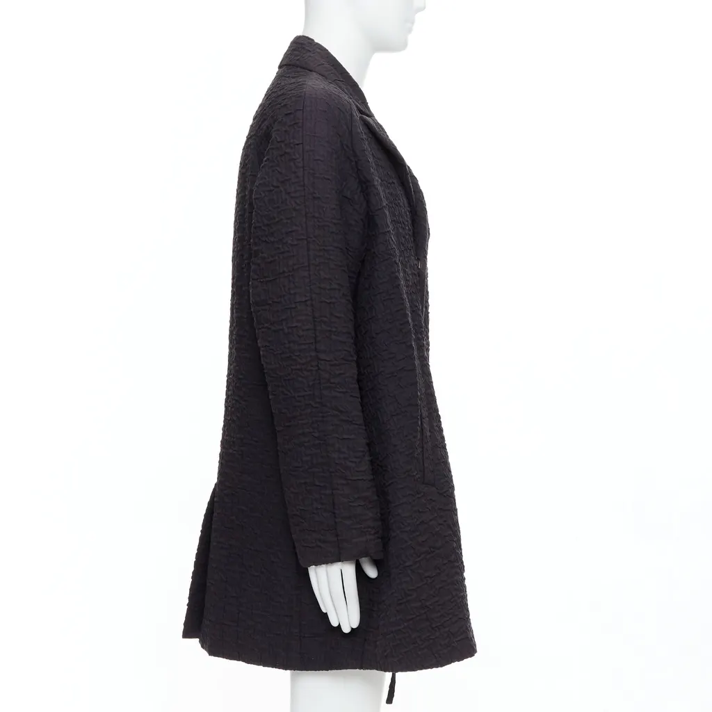 John Rocha Black Flare Raglan Coat Black Fair - Model View