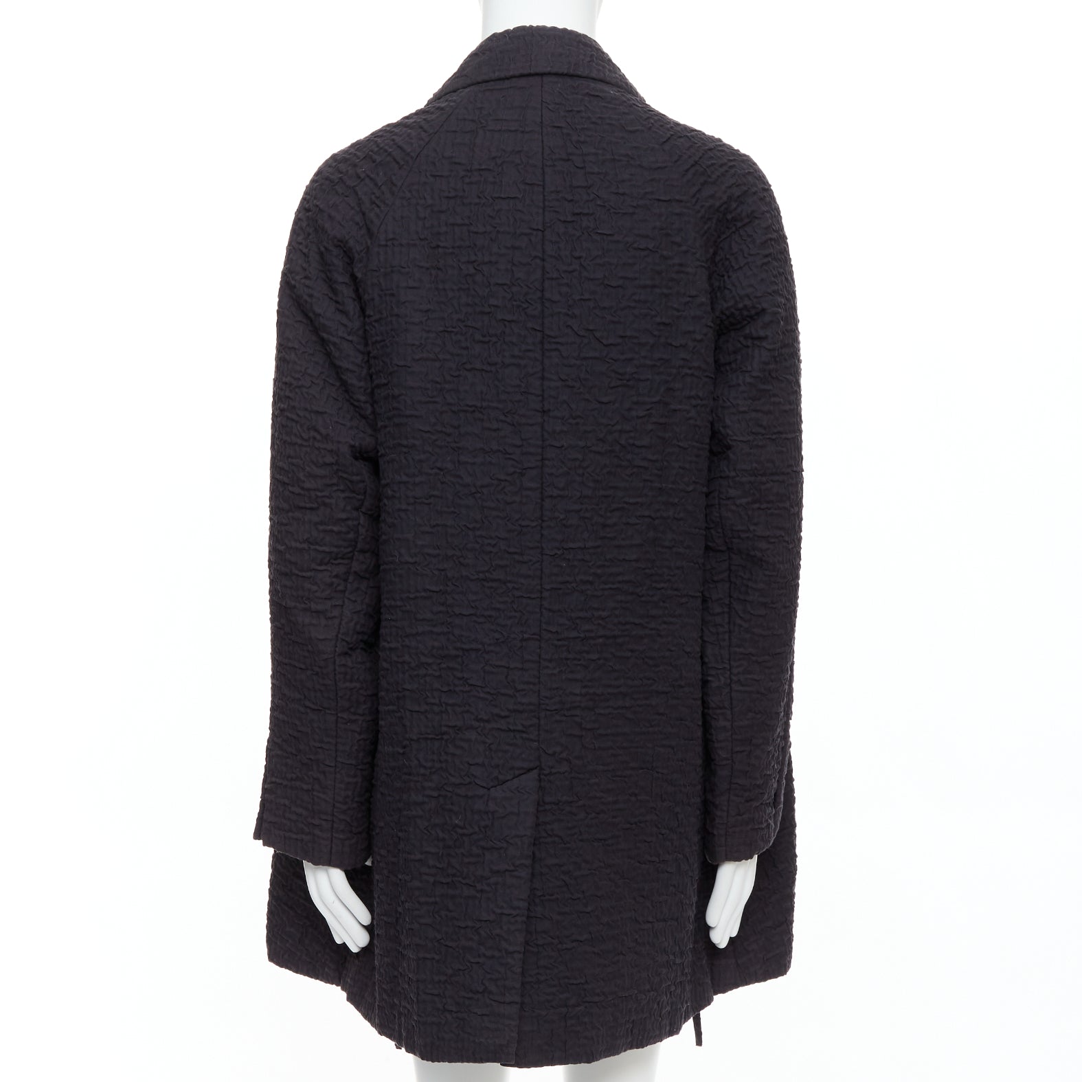 John Rocha Black Flare Raglan Coat - Side view