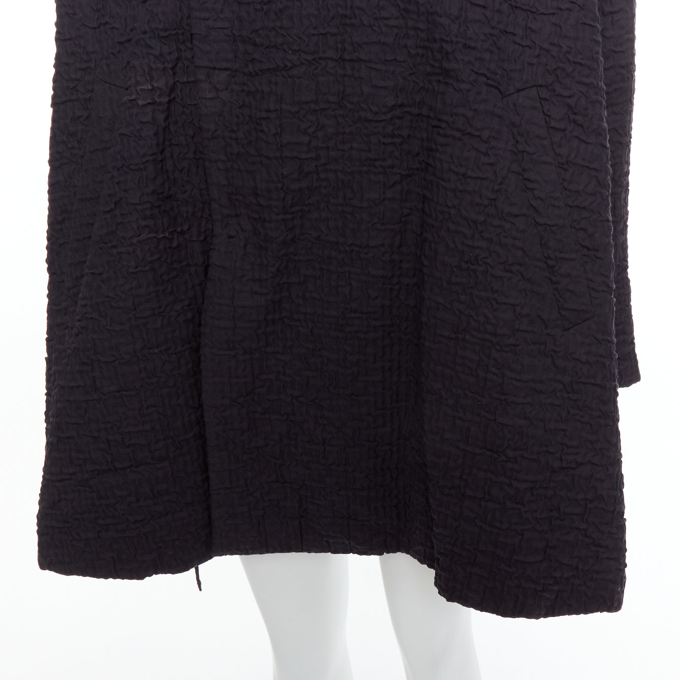 John Rocha Black Flare Raglan Coat - Detail 2