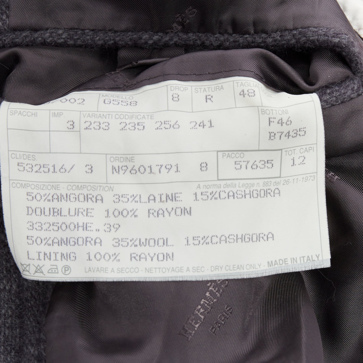 Hermès Grey Stripe Knit Blazer - Image 11