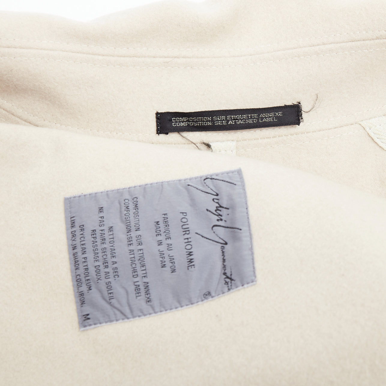 Yohji Yamamoto Grey Wool Boxy Coat - Image 10