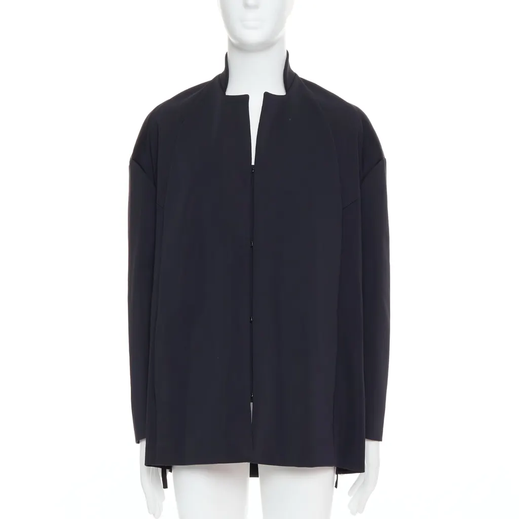 John Rocha Black Silky Padded Coat Black Polyester Very good - Front View