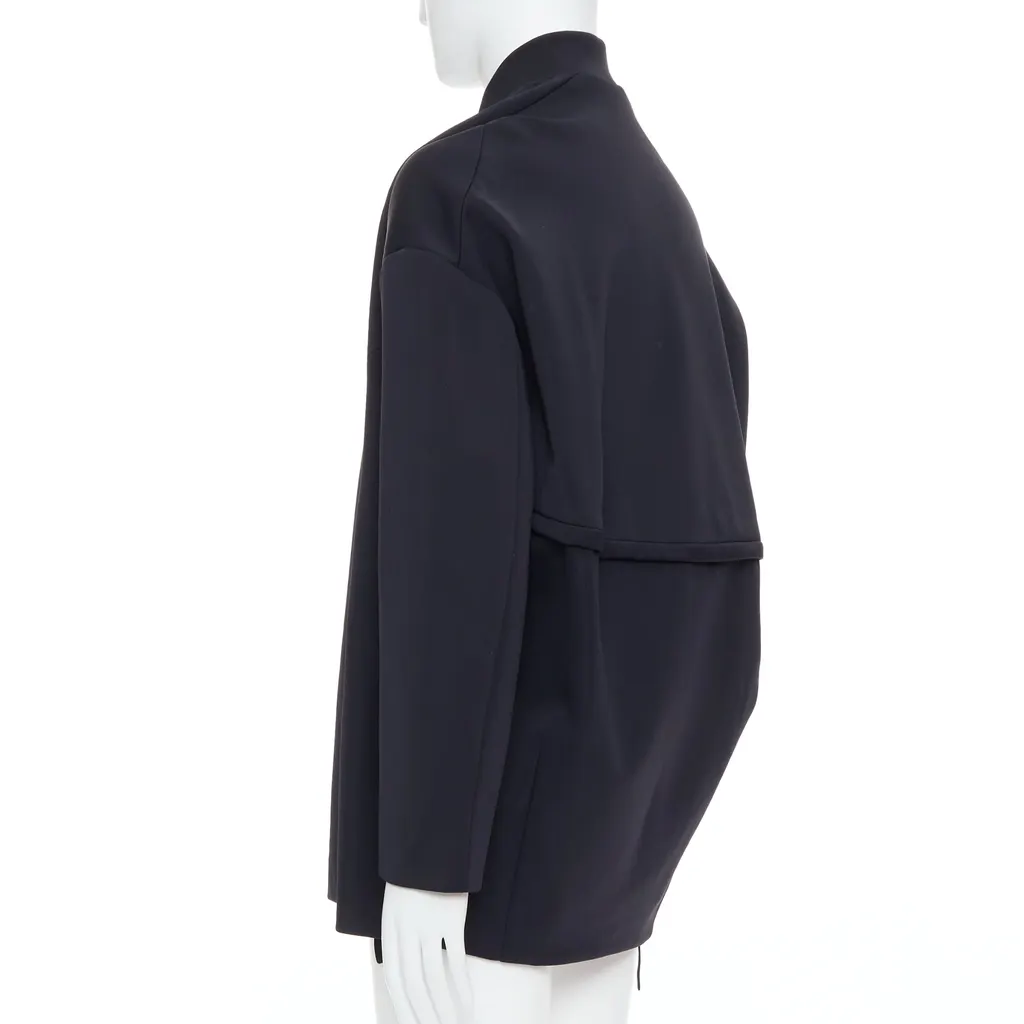 John Rocha Black Silky Padded Coat Black Polyester Very good - Back View