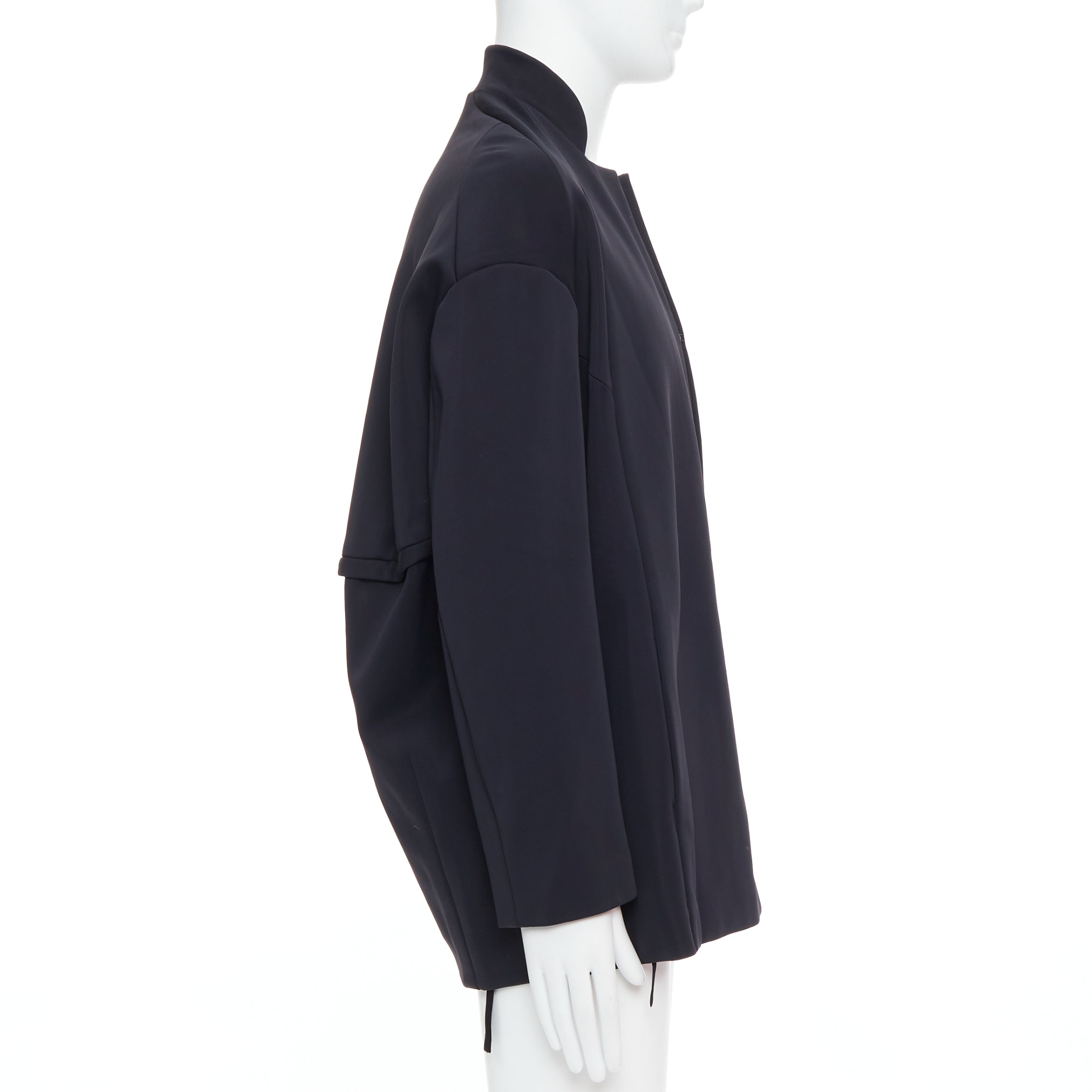 John Rocha Black Silky Padded Coat - Side view