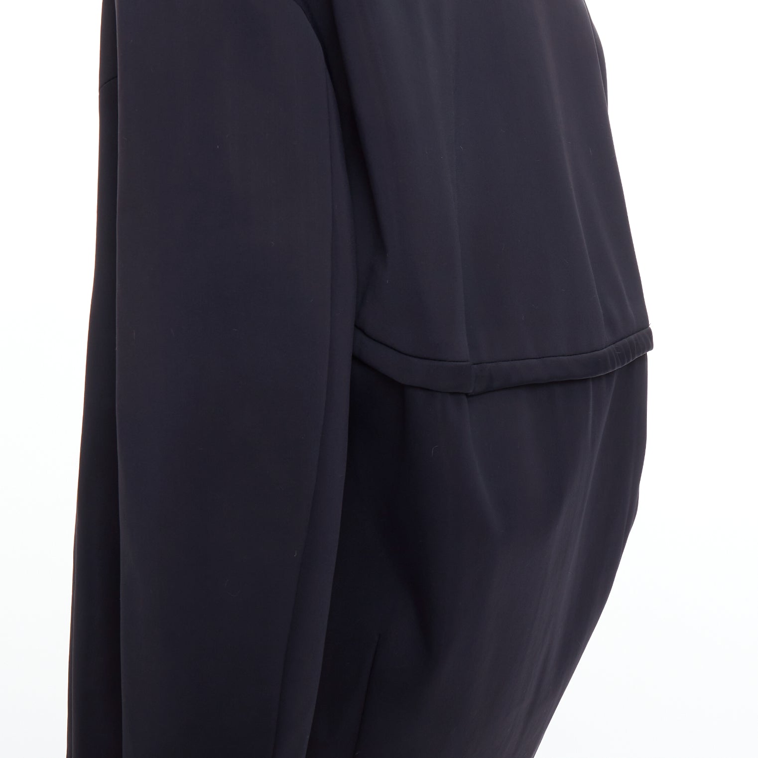 John Rocha Black Silky Padded Coat - Detail 2