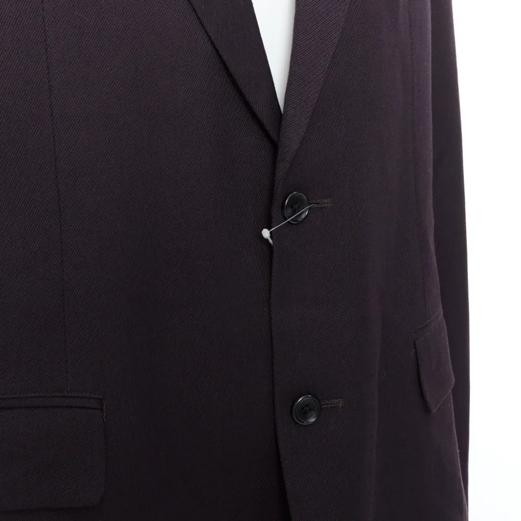 Yohji Yamamoto Black Twill Flap Blazer Black Never worn, with tag - Back View