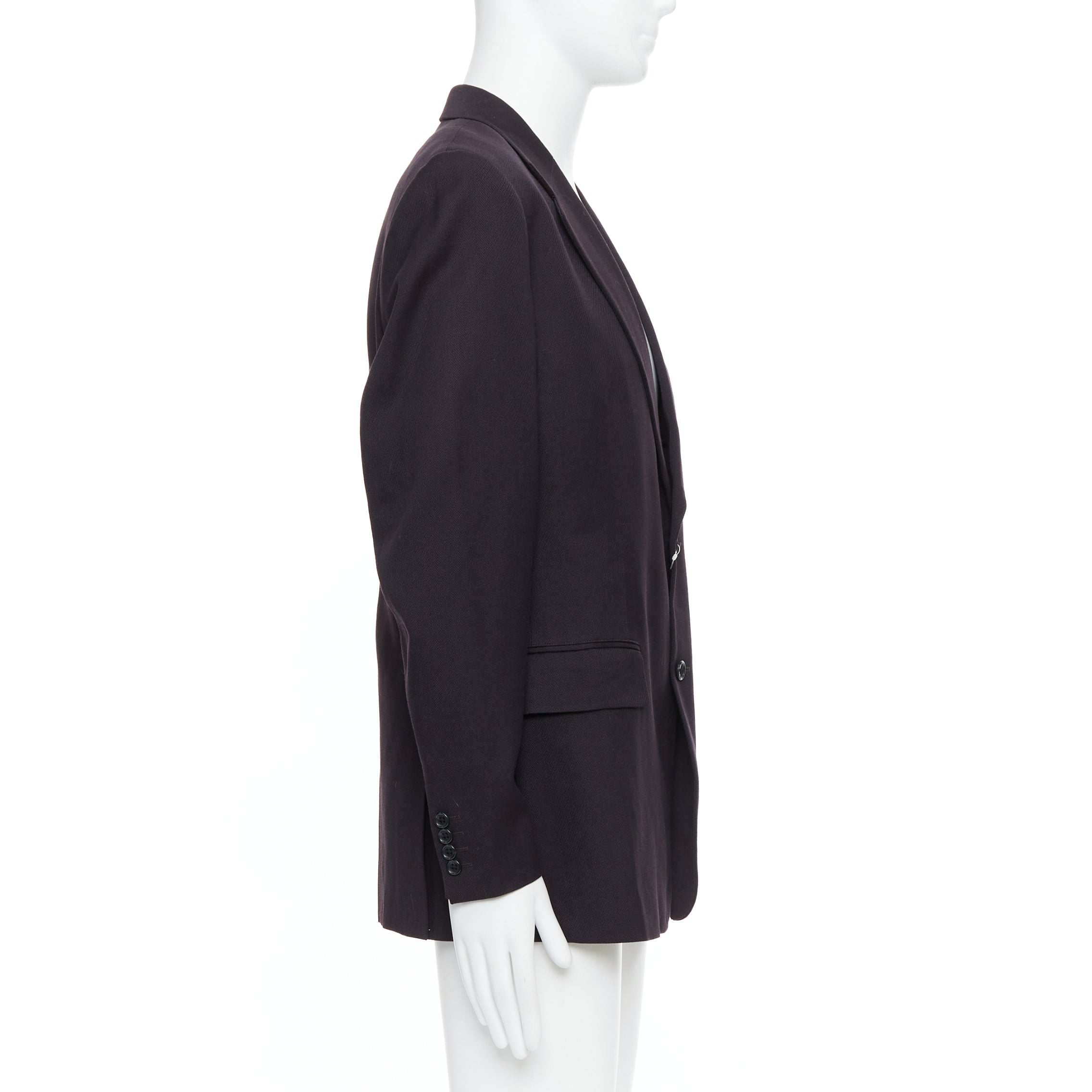 Yohji Yamamoto Black Twill Flap Blazer - 4