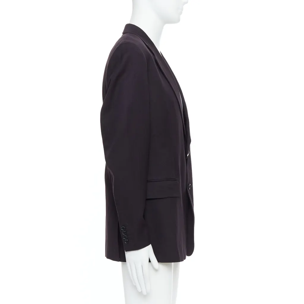 Yohji Yamamoto Black Twill Flap Blazer Black Never worn, with tag - Model View