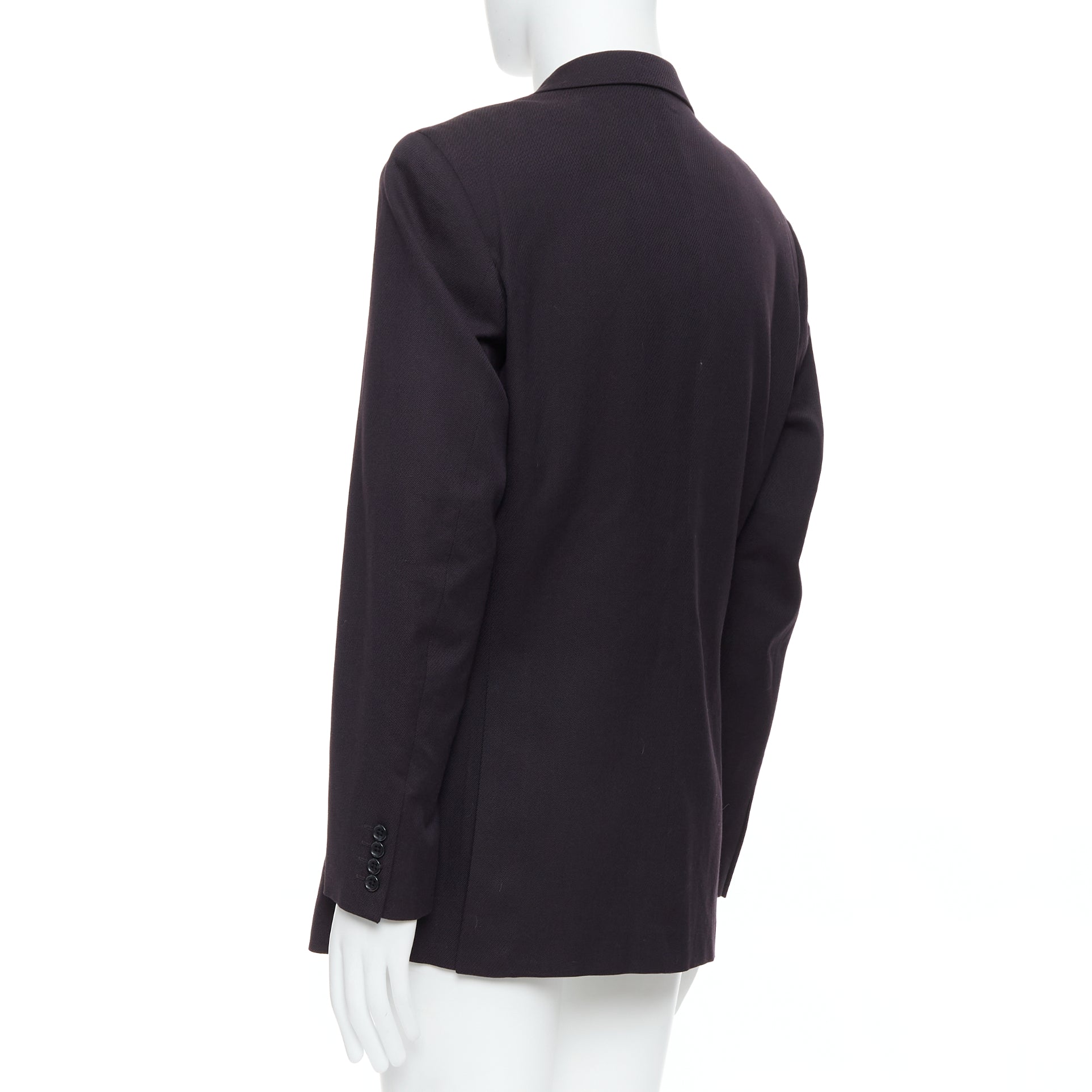 Yohji Yamamoto Black Twill Flap Blazer - Detail 1