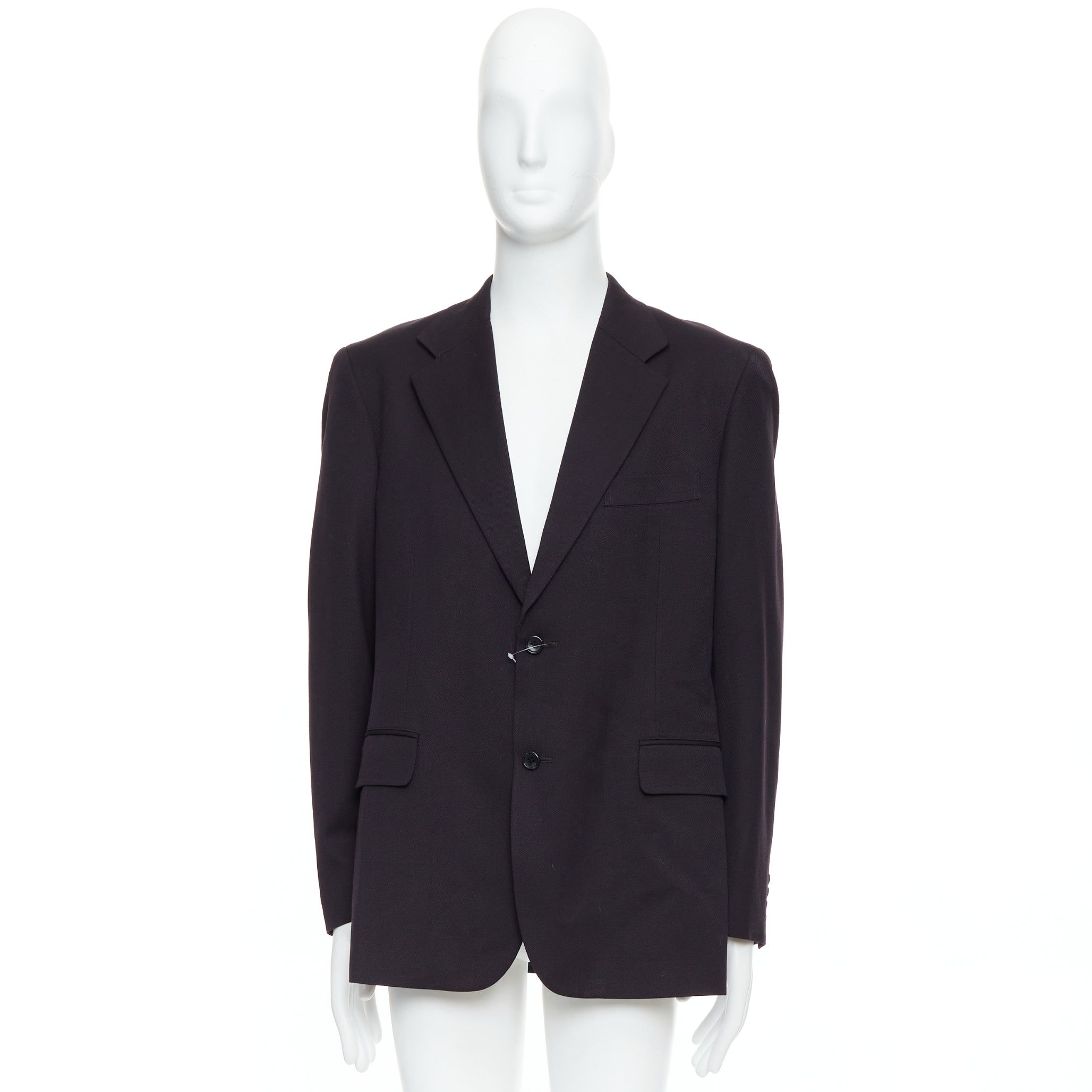 Yohji Yamamoto Black Twill Flap Blazer - Image 11