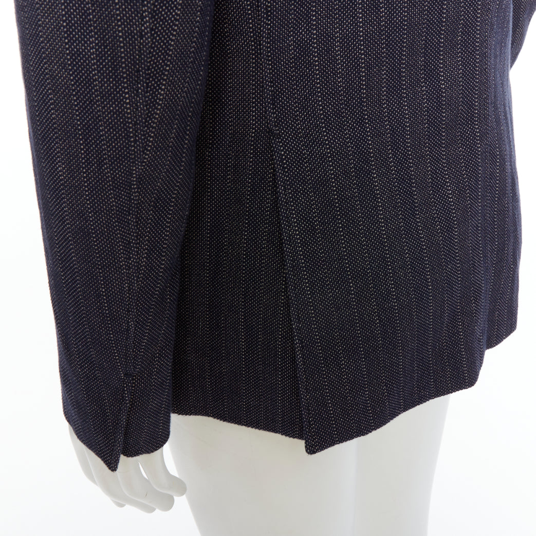 Jil Sander Navy Striped Double Blazer - Detail 2