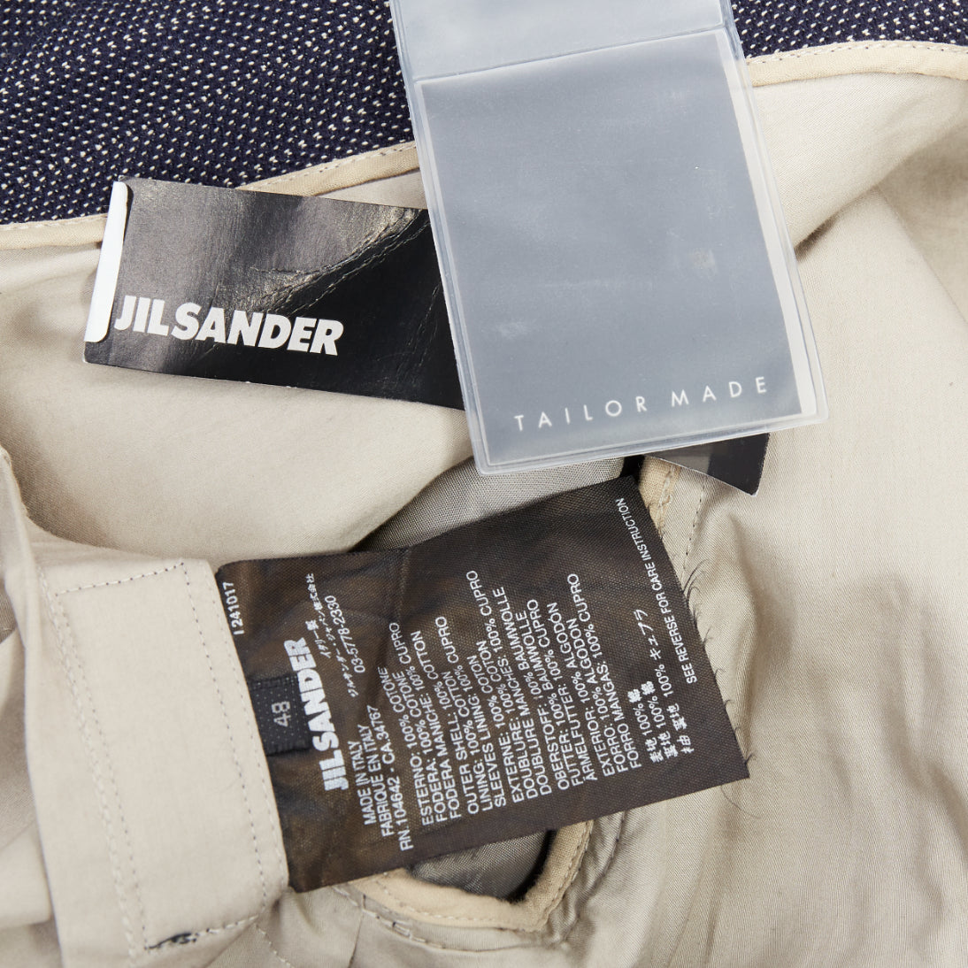 Jil Sander Navy Striped Double Blazer - Image 10