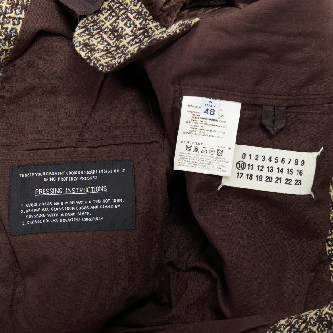Maison Martin Margiela Brown Tweed Blazer - Image 10