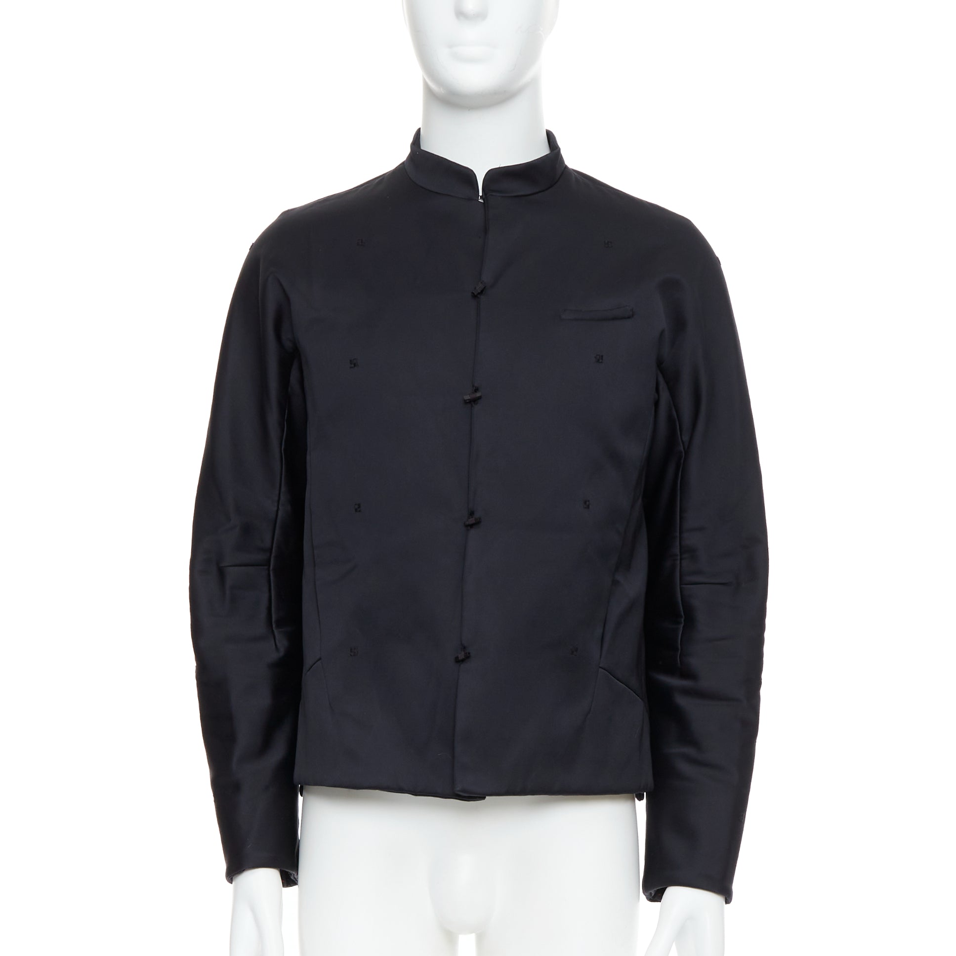 Shiatzy Chen Navy Panel Lapel Coat