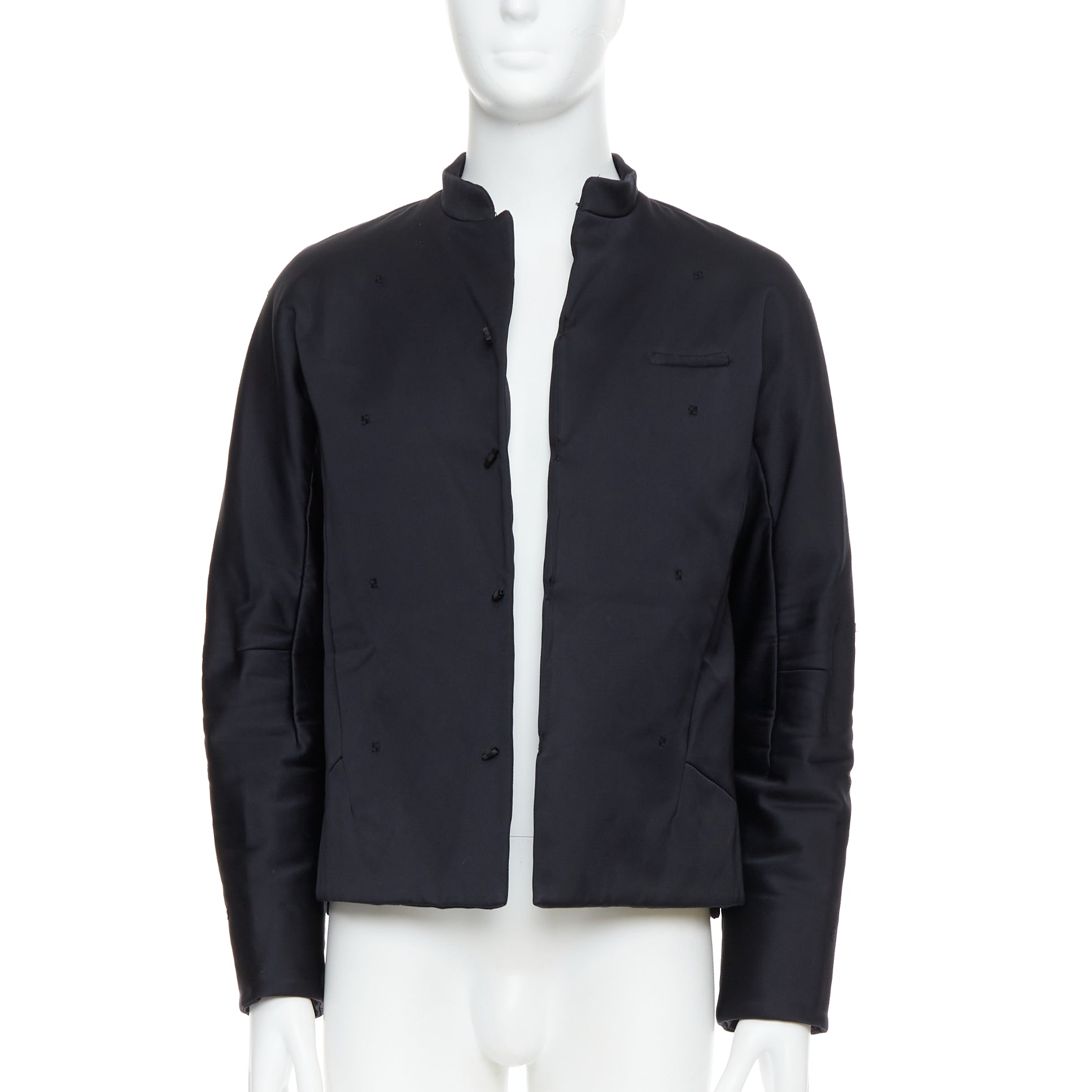 Shiatzy Chen Navy Panel Lapel Coat - Image 6