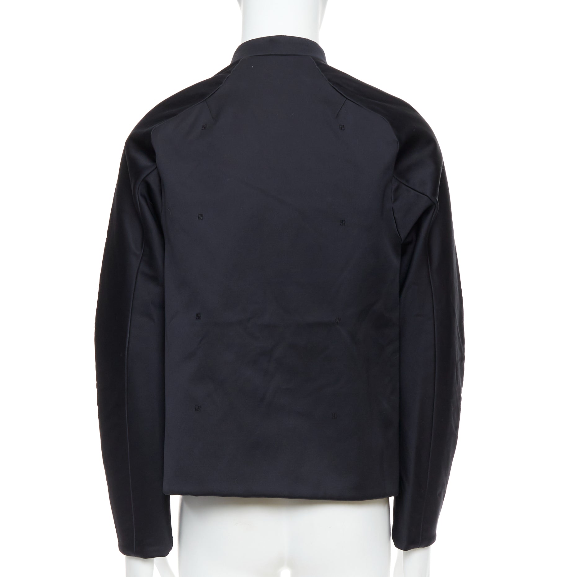 Shiatzy Chen Navy Panel Lapel Coat - Detail 1