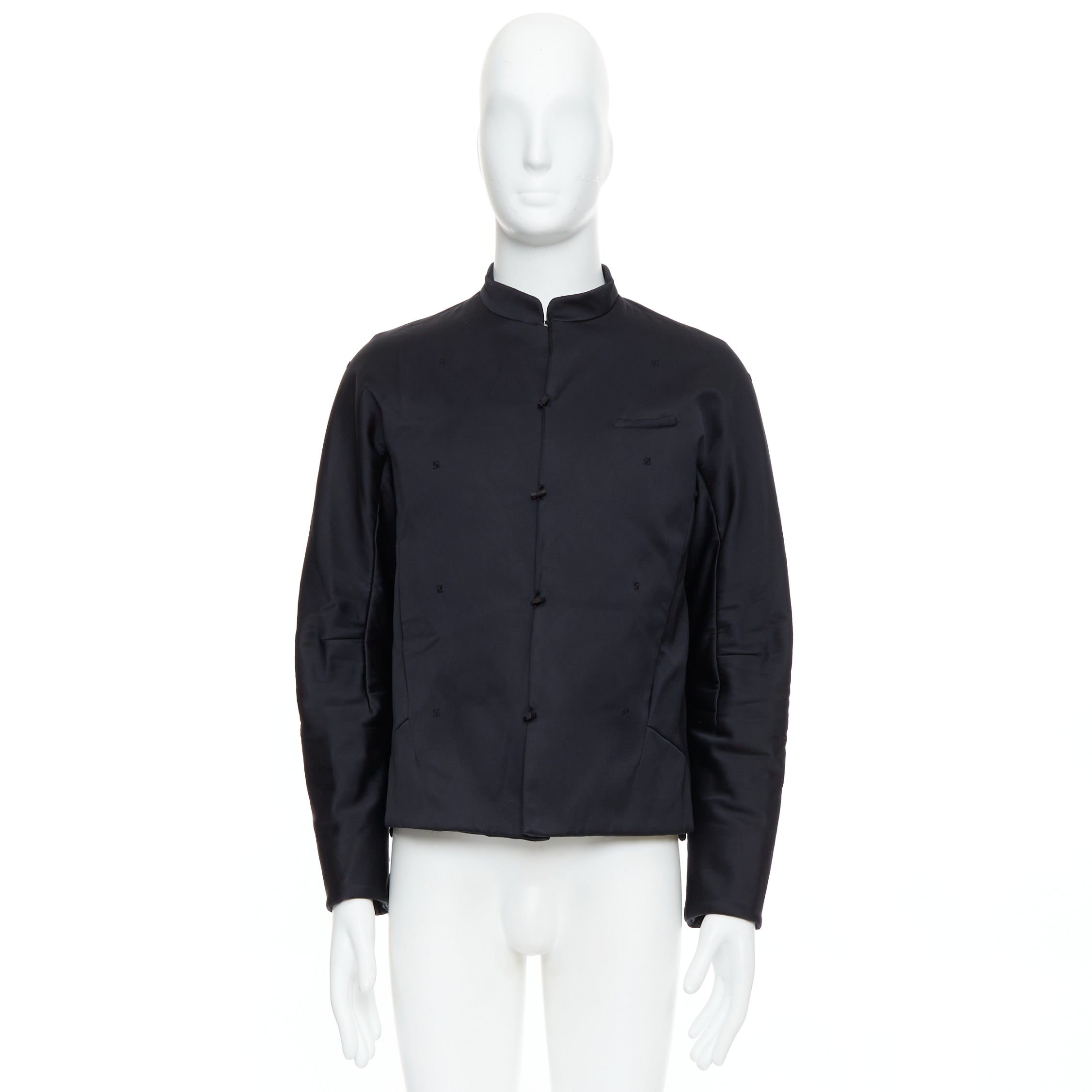 Shiatzy Chen Navy Panel Lapel Coat - Image 12