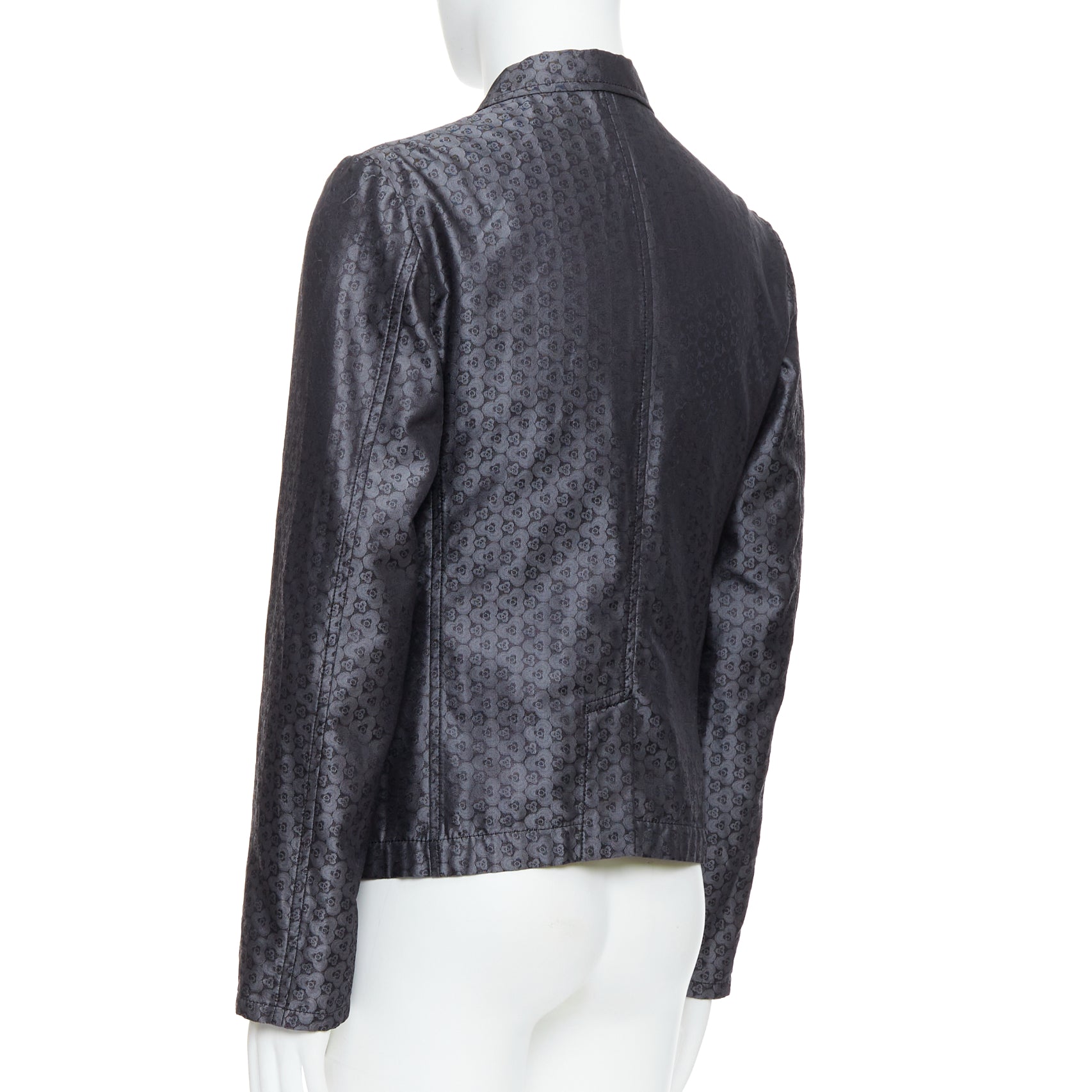 Ann Demeulemeester Grey Brocade Blazer - Detail 1