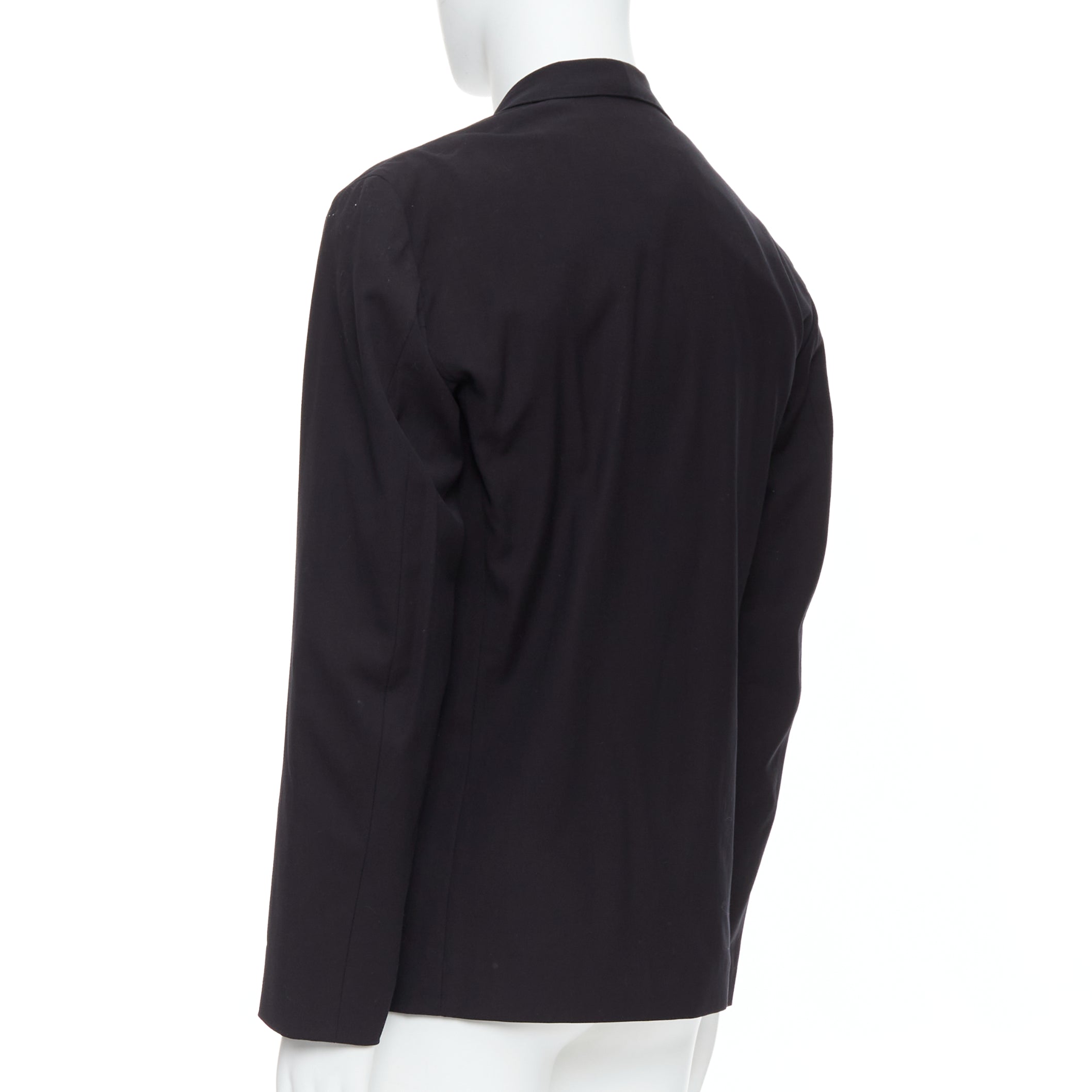 Lemaire Black Shawl Crop Blazer - Detail 1
