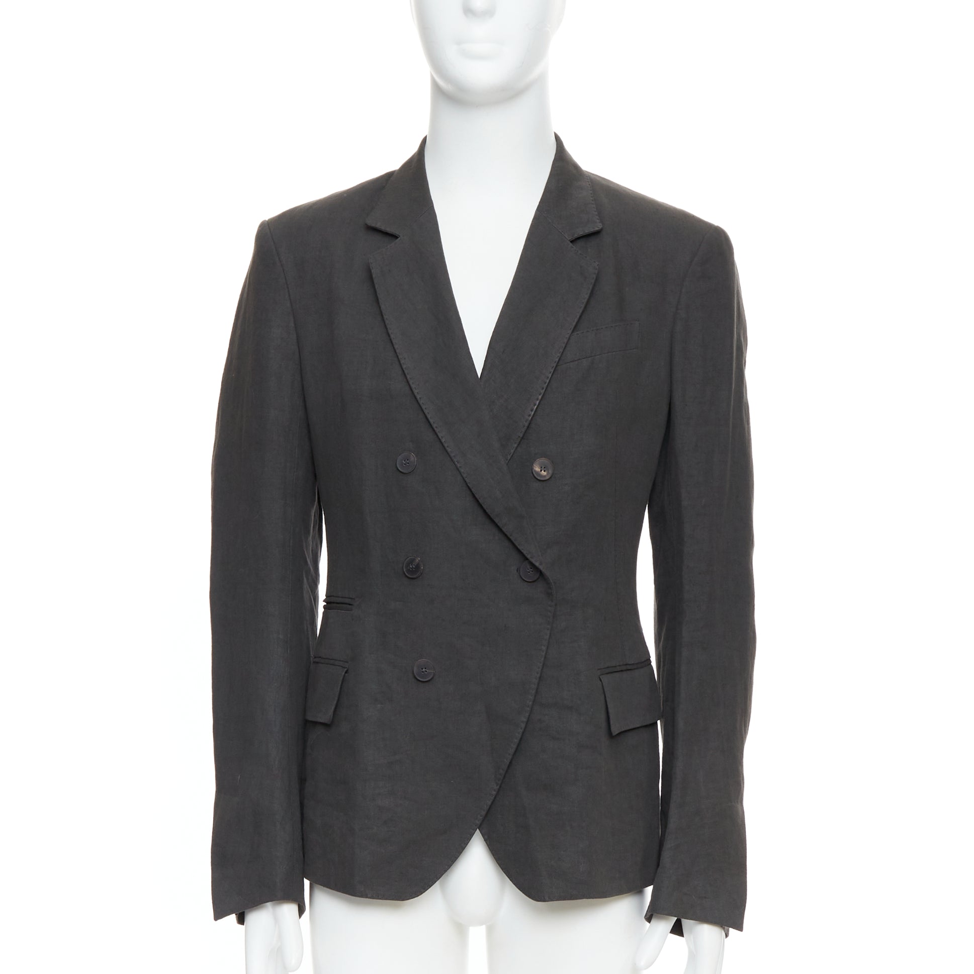 Haider Ackermann Grey Double Breasted Blazer