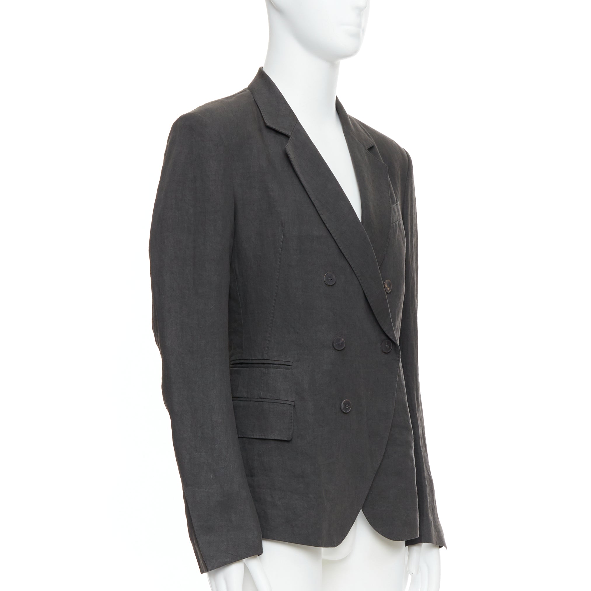 Haider Ackermann Grey Double Breasted Blazer - Image 6