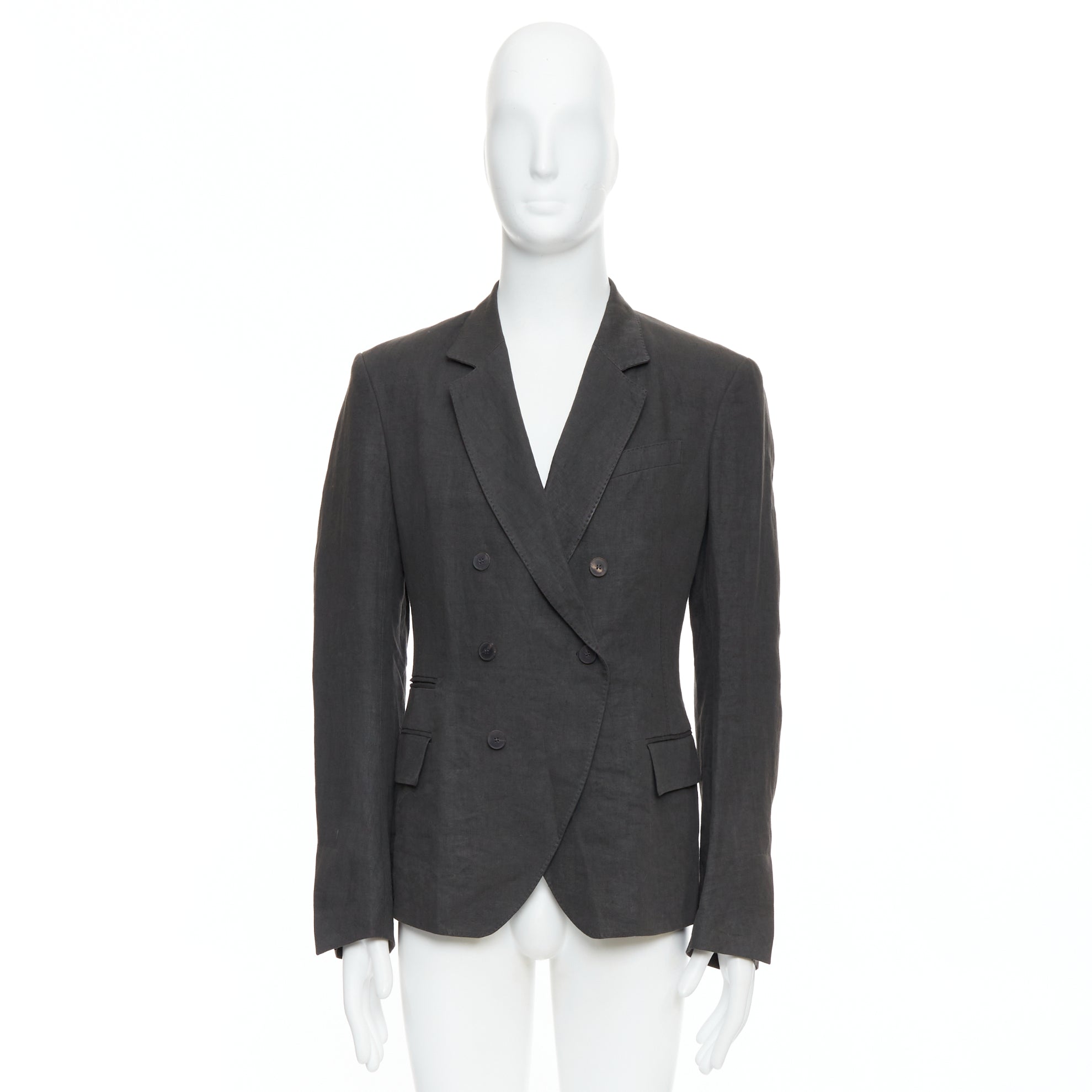 Haider Ackermann Grey Double Breasted Blazer - Image 11