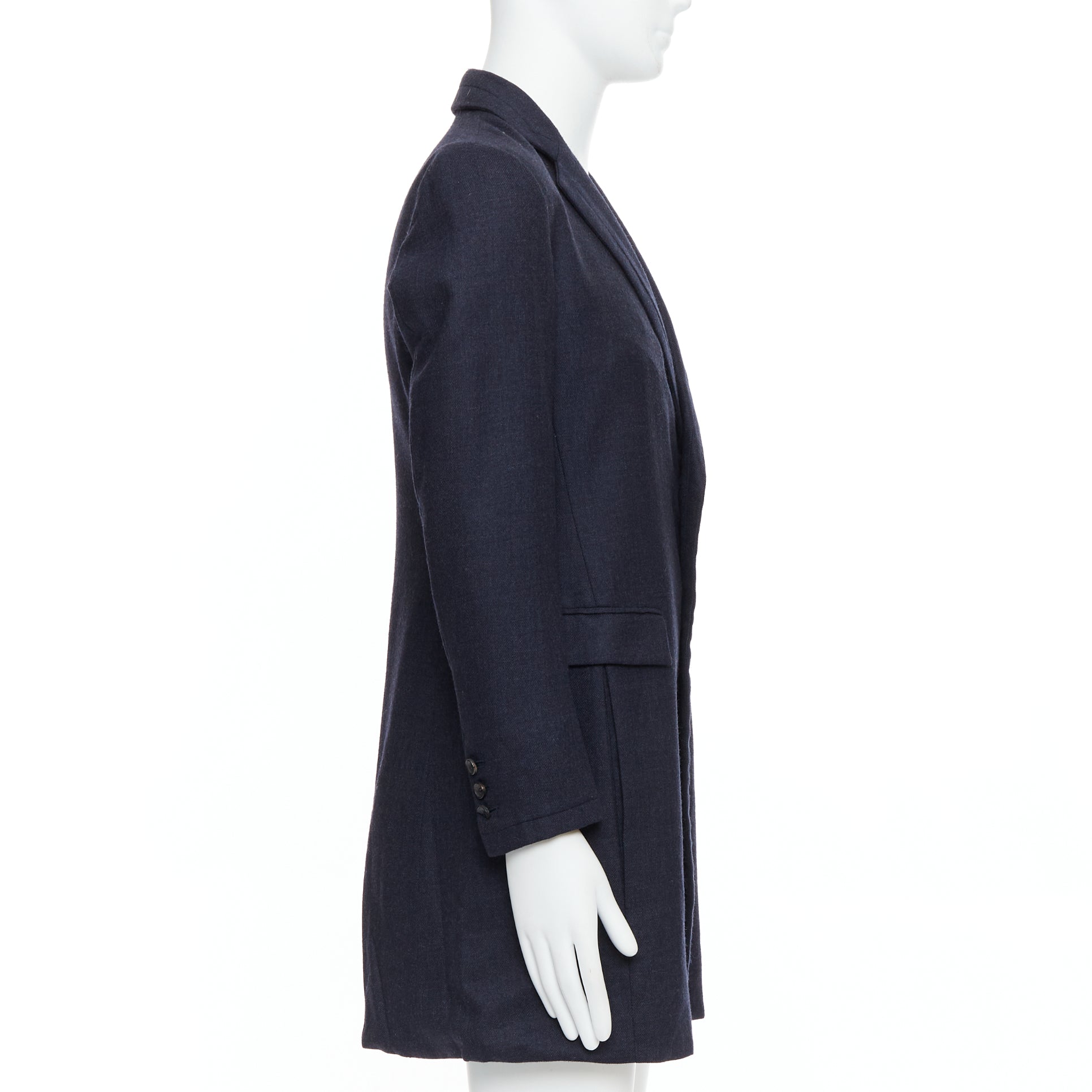 Giuliano Fujiwara Grey Checked Boxy Coat - 4