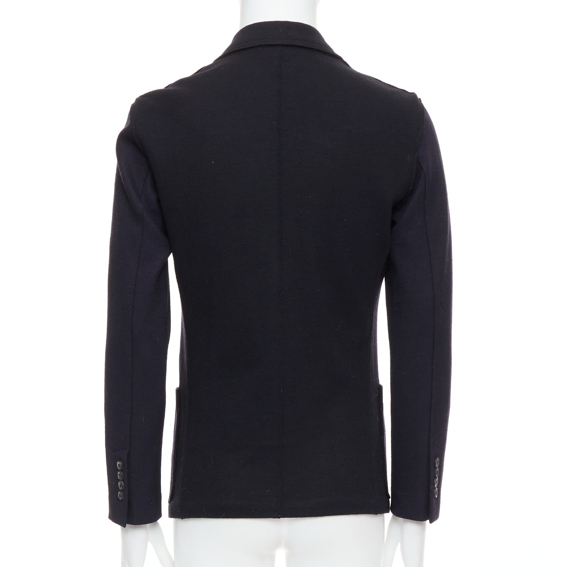 Lanvin Black Bicolour Blazer - Side view