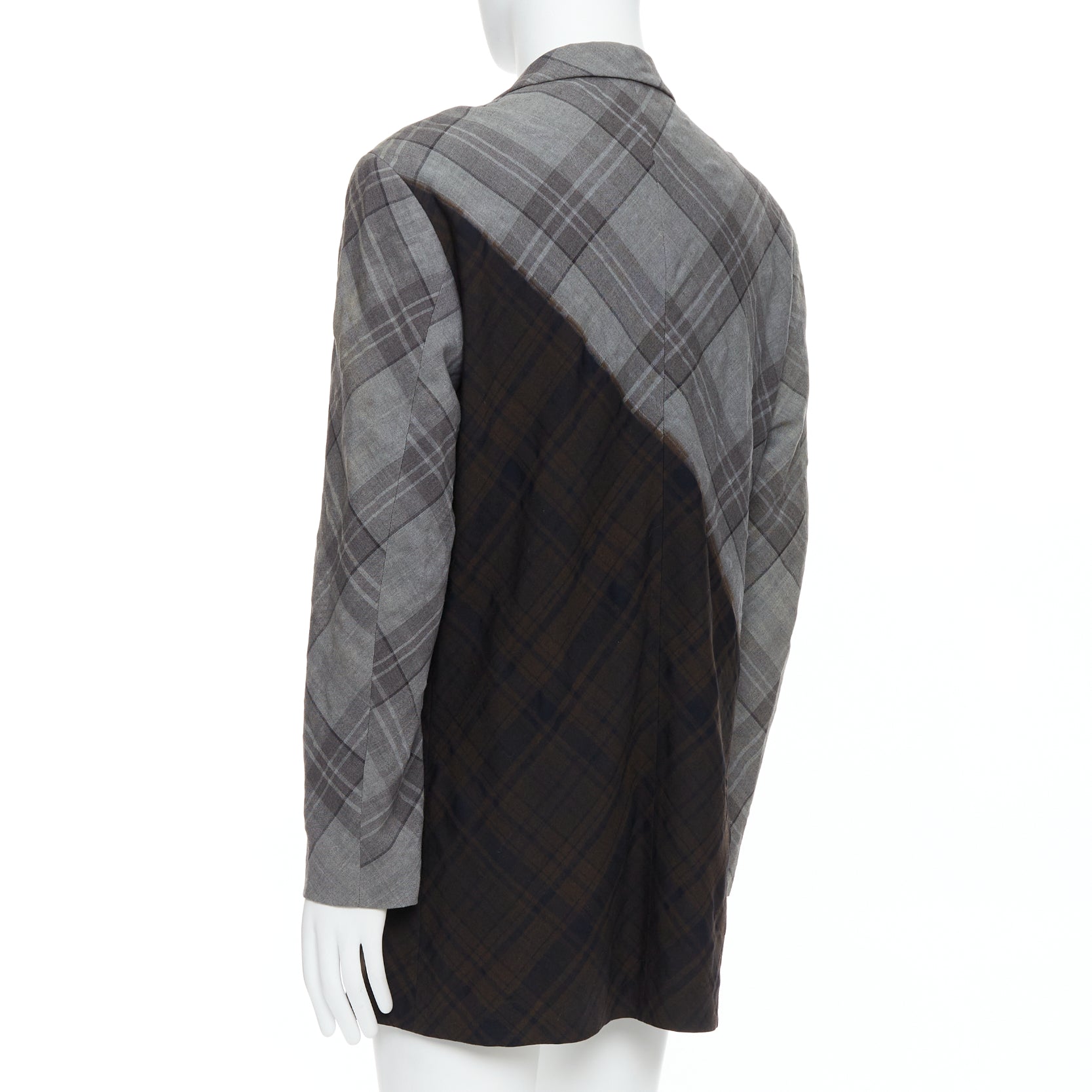 Yohji Yamamoto Gradient Check Blazer - Detail 1