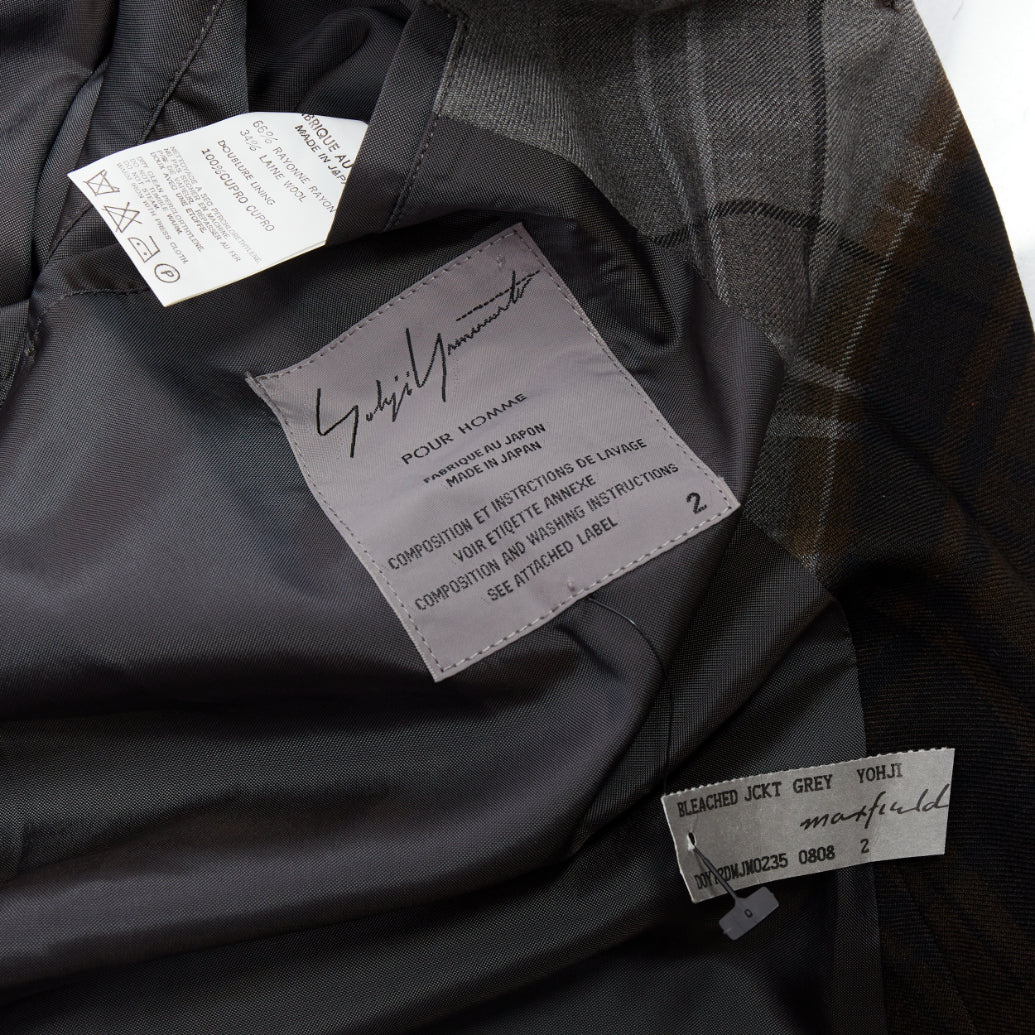 Yohji Yamamoto Gradient Check Blazer - Image 10