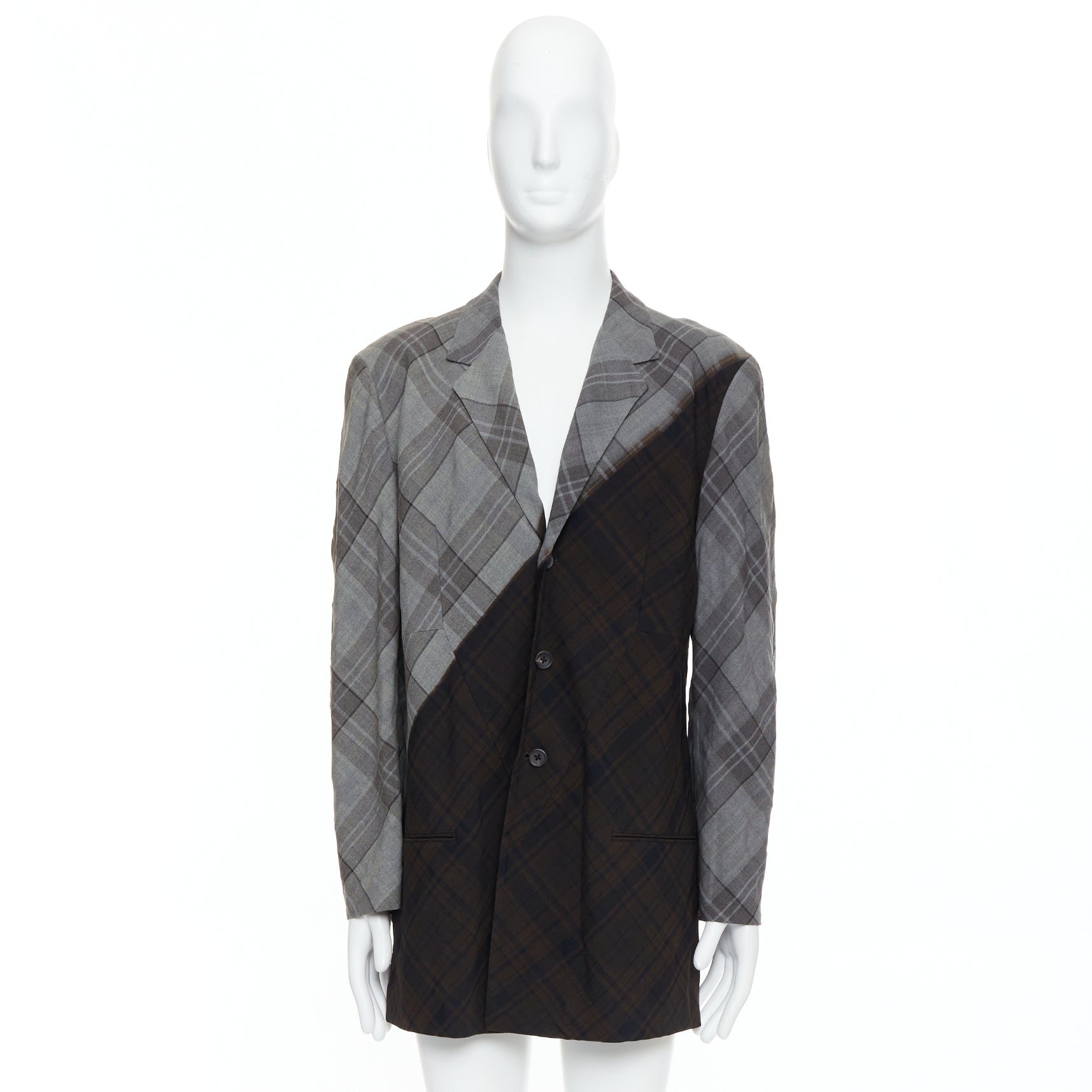 Yohji Yamamoto Gradient Check Blazer - Image 11