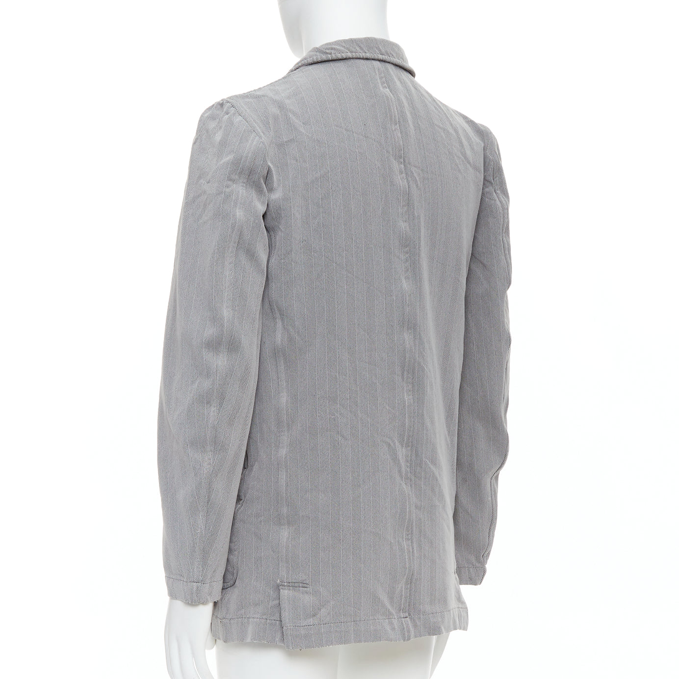 Comme Des Garcons Grey Crinkle Blazer - Detail 1