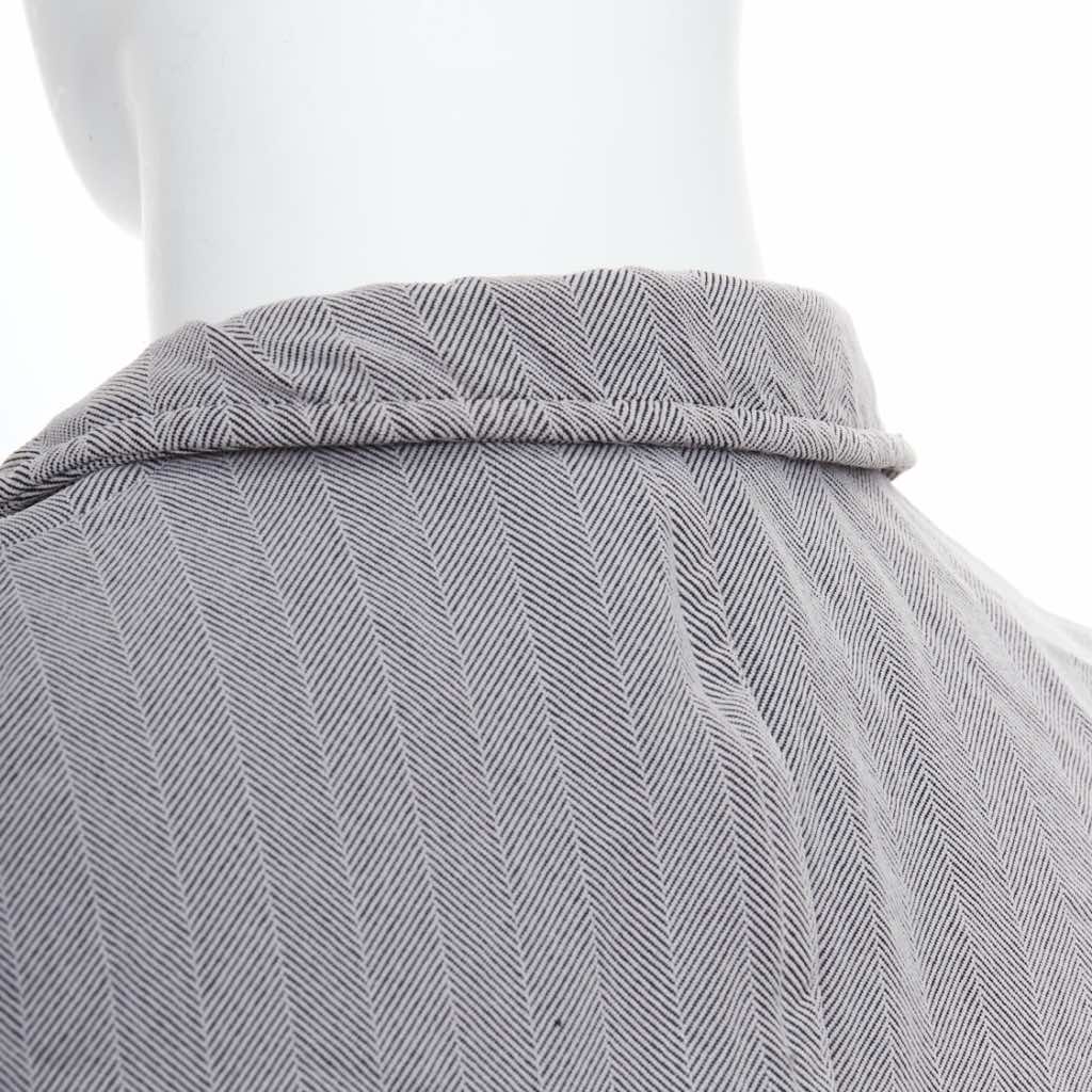 Comme Des Garcons Grey Crinkle Blazer - Detail 2