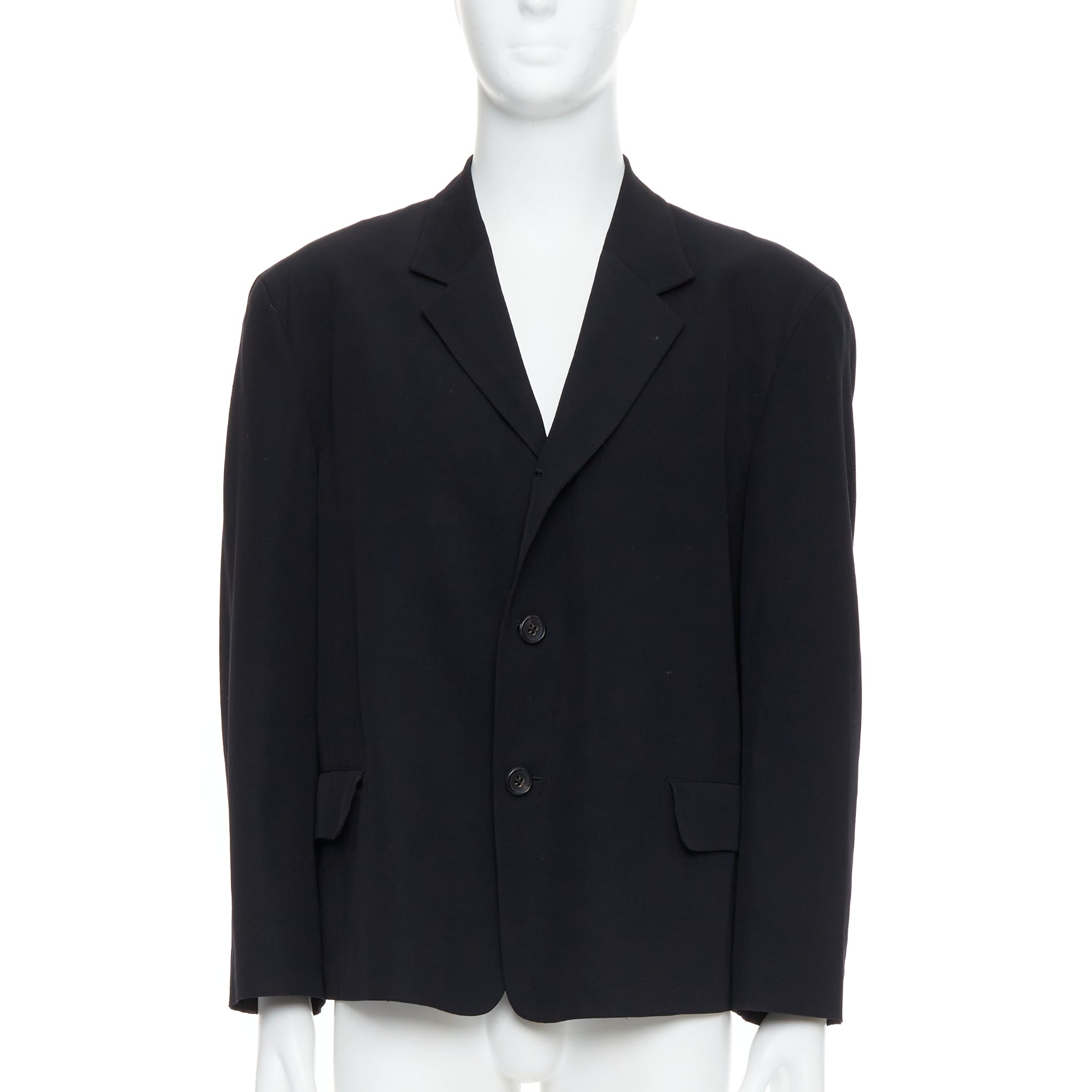 Yohji Yamamoto Black Oversized Blazer